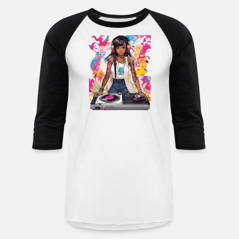 Pulsating Beats DJ Techno Raves Girl