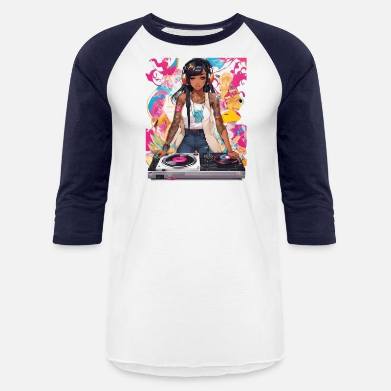 Pulsating Beats DJ Techno Raves Girl