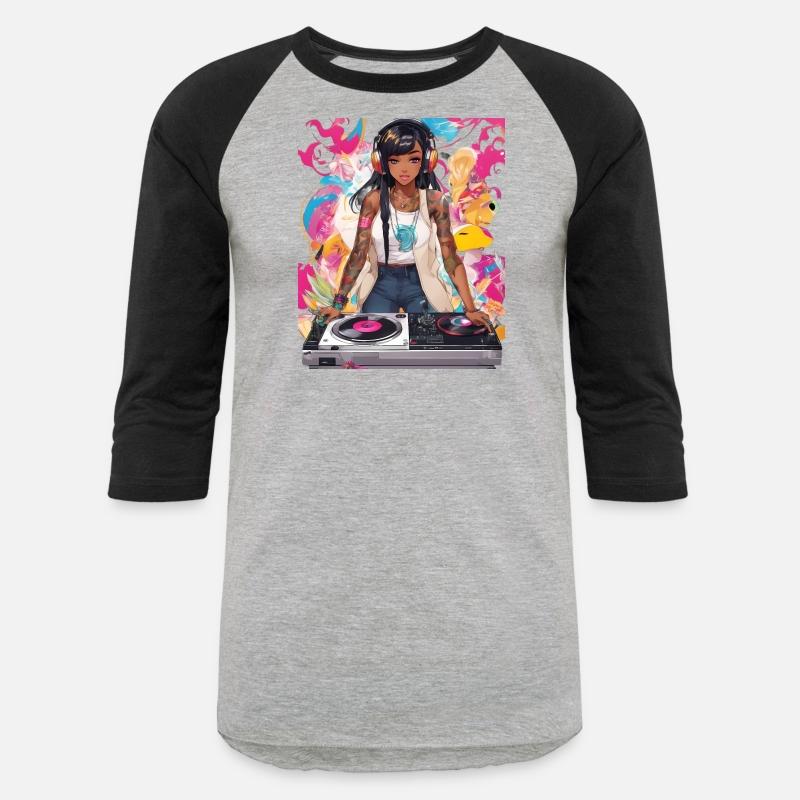 Pulsating Beats DJ Techno Raves Girl