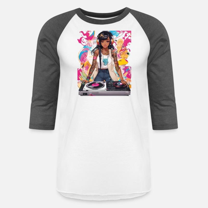 Pulsating Beats DJ Techno Raves Girl