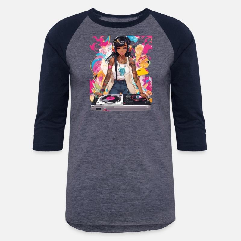 Pulsating Beats DJ Techno Raves Girl