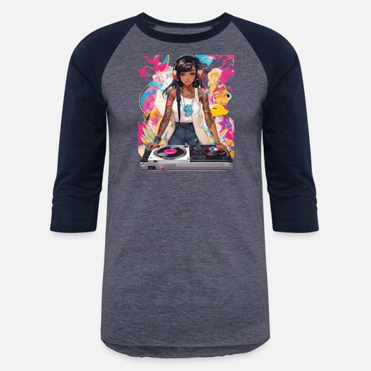 Pulsating Beats DJ Techno Raves Girl