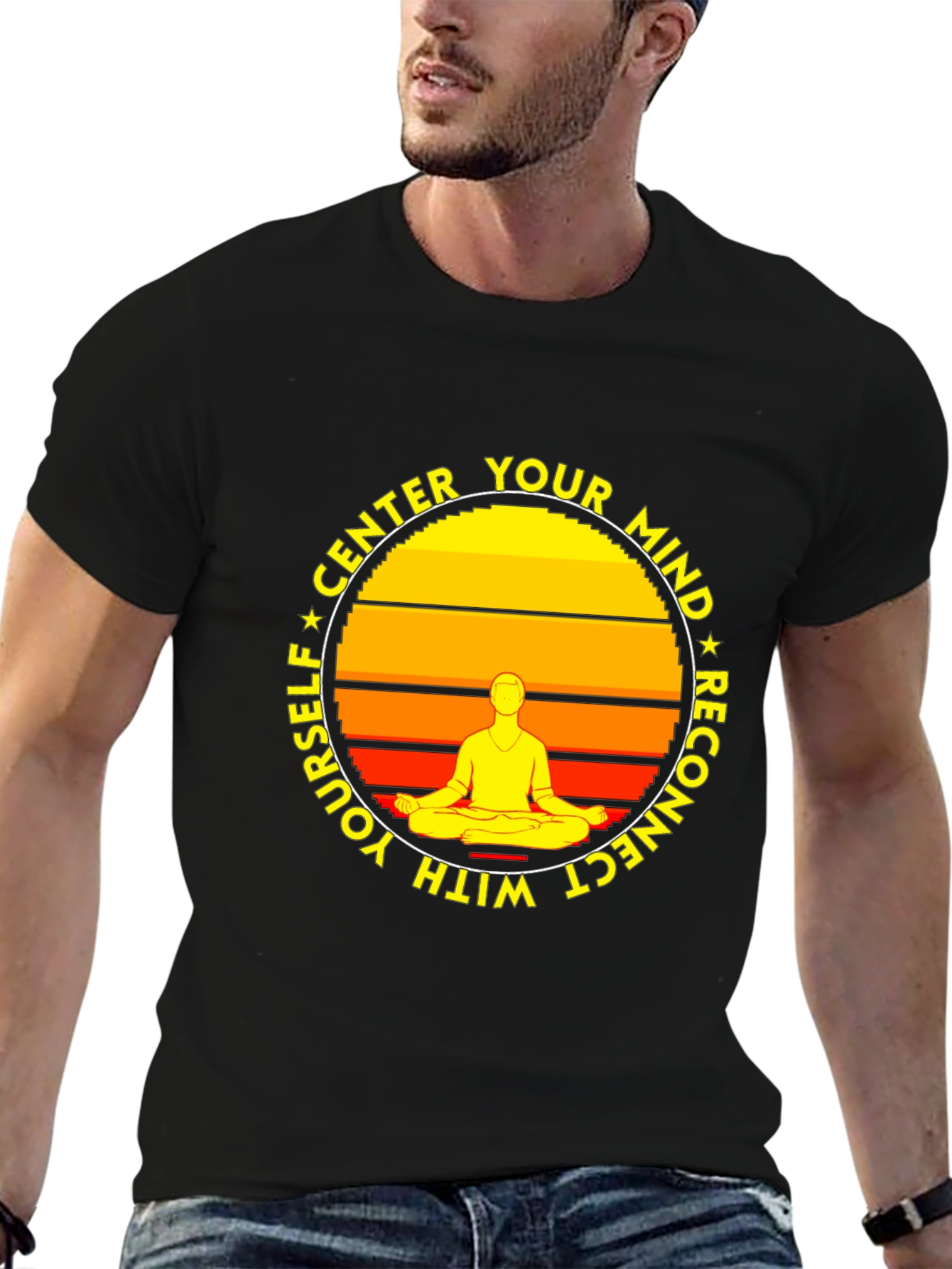 Center Your Mind T-Shirt - Meditate and Reconnect