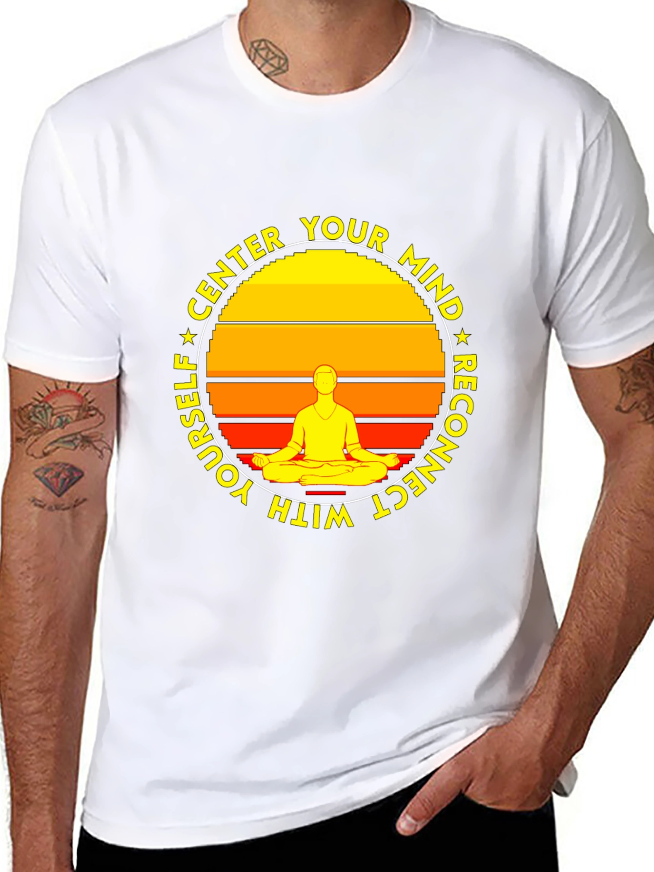 Center Your Mind T-Shirt - Meditate and Reconnect
