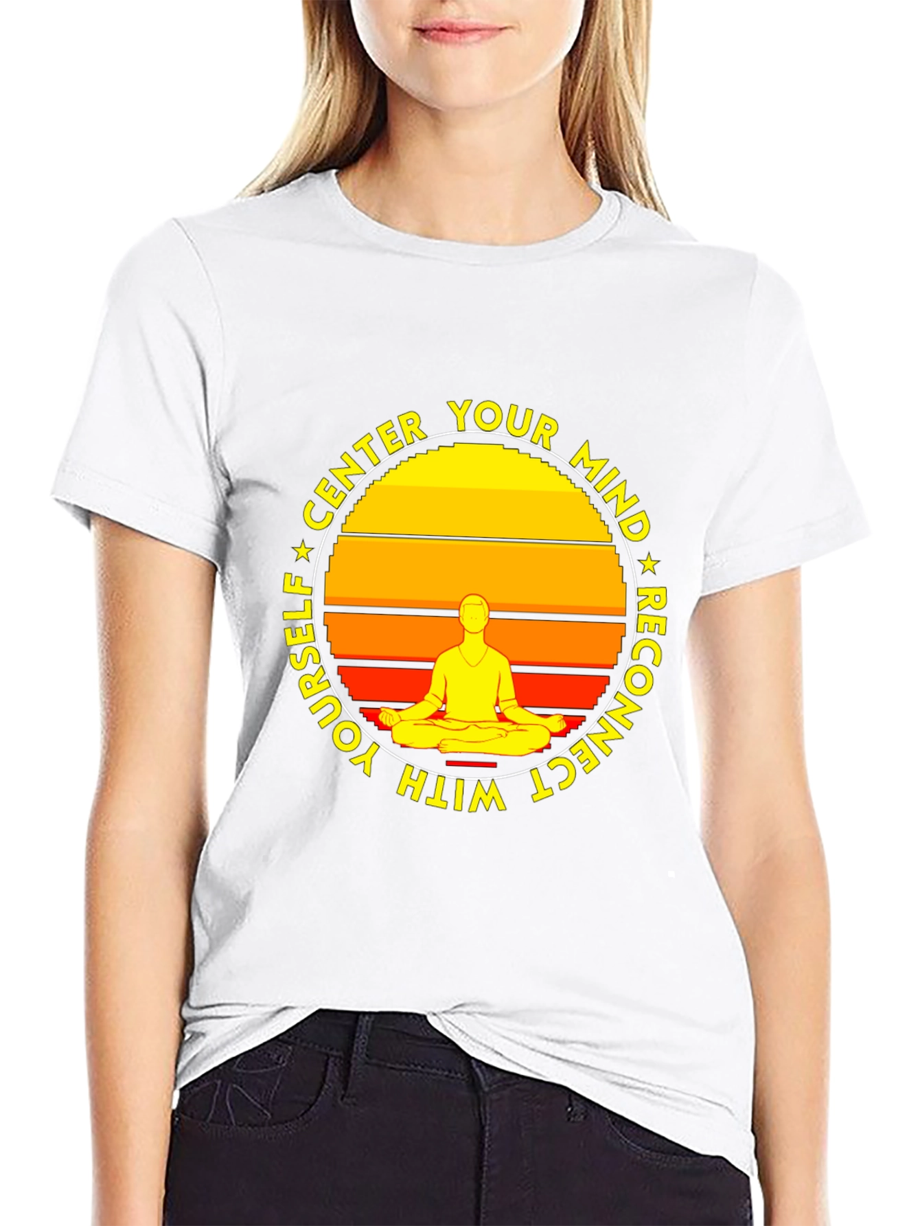 Center Your Mind T-Shirt - Meditate and Reconnect
