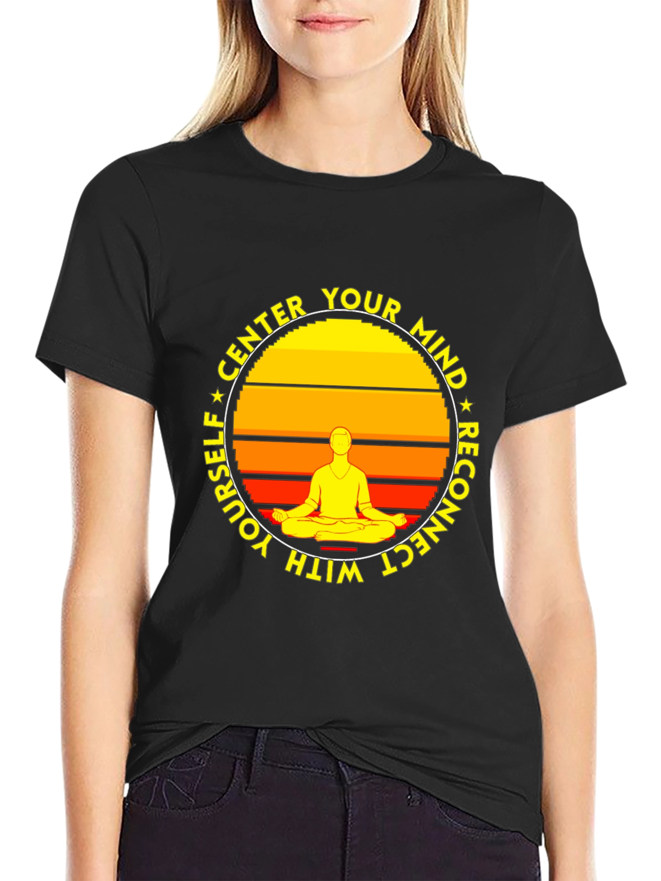 Center Your Mind T-Shirt - Meditate and Reconnect