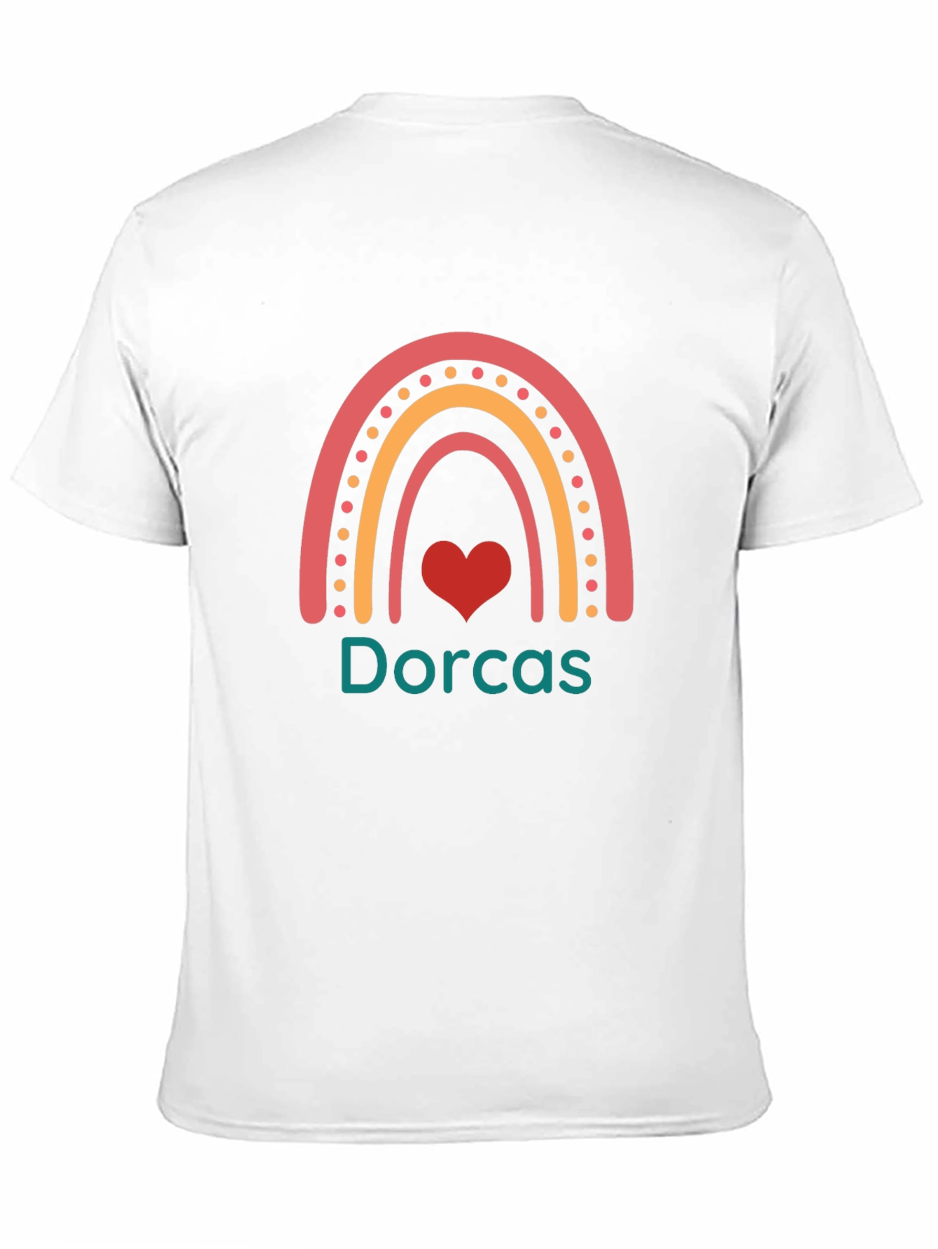 Dorcas Rainbow Heart Graphic Tee - Black
