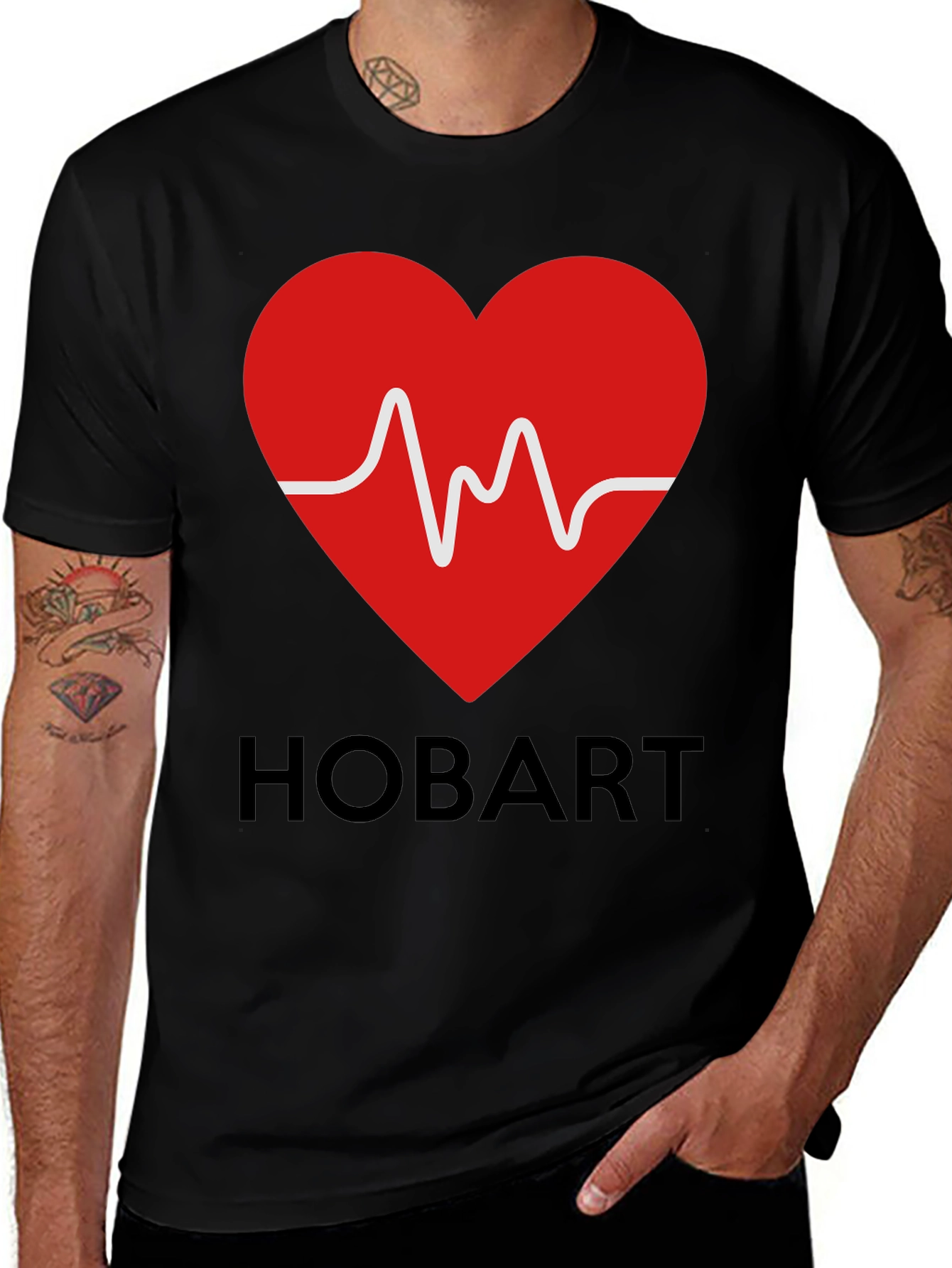 Hobart Heartbeat Graphic T-Shirt - Stylish & Unique