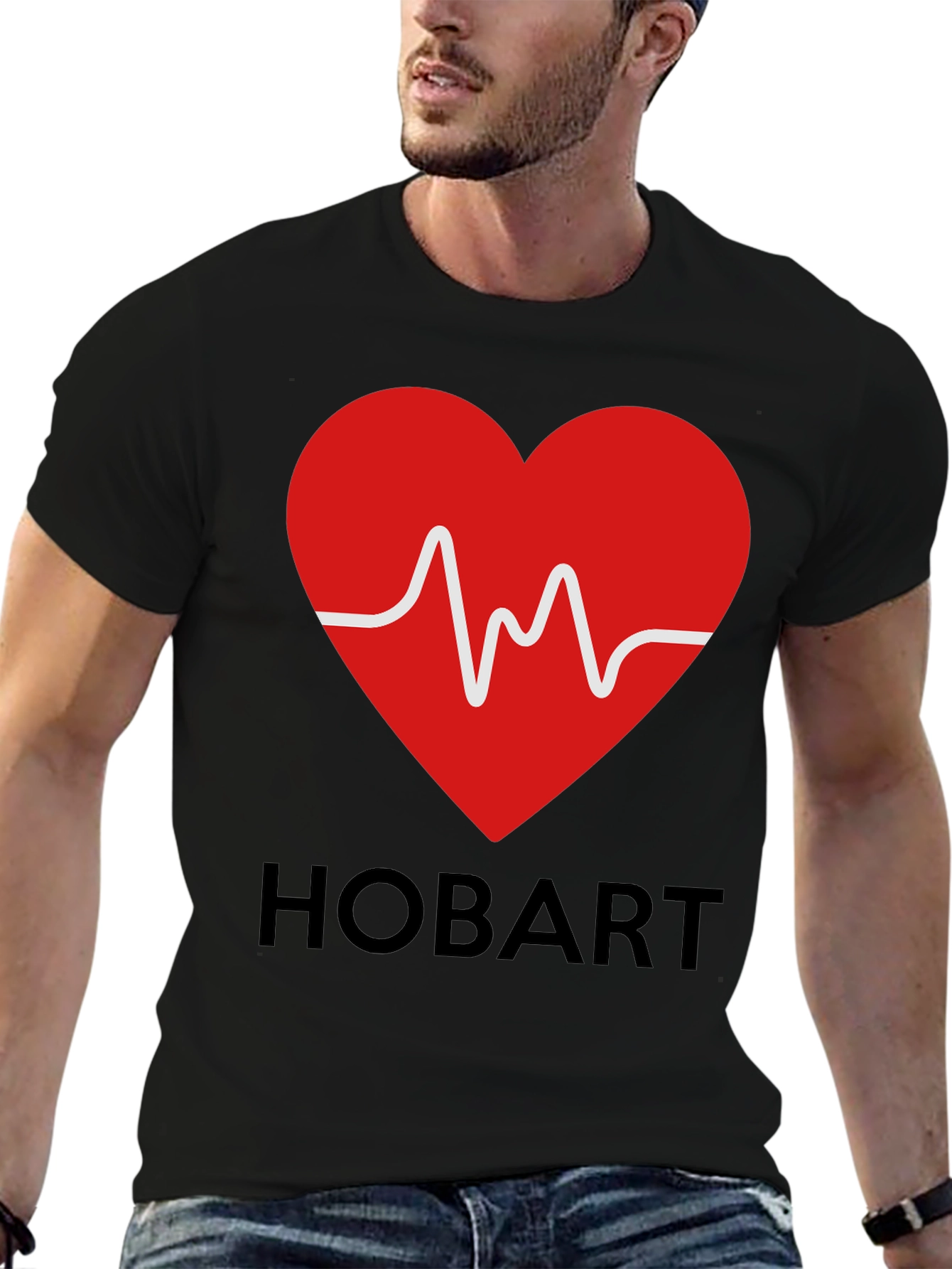 Hobart Heartbeat Graphic T-Shirt - Stylish & Unique