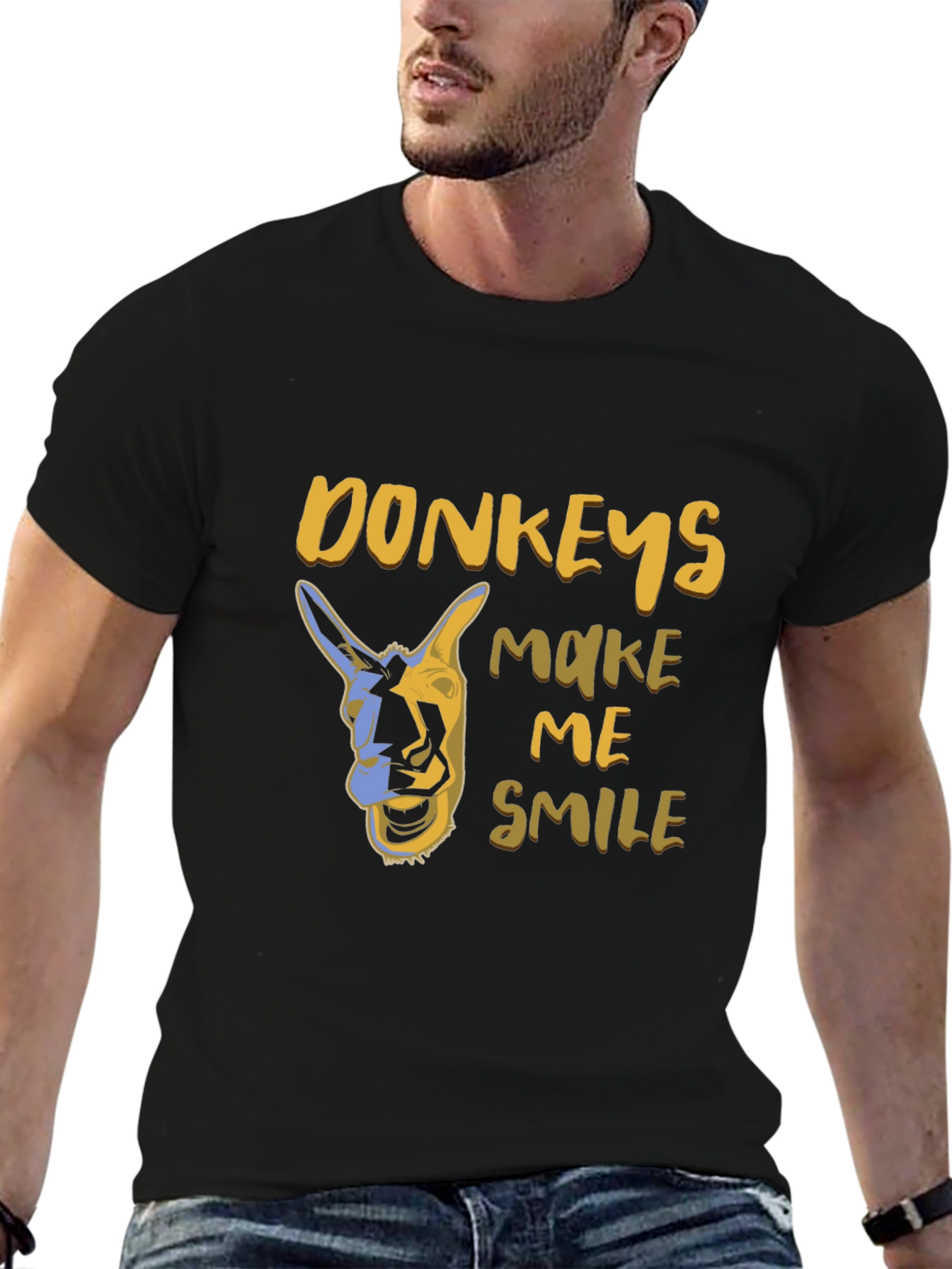 Funny Donkey Graphic Tee - Makes Me Smile