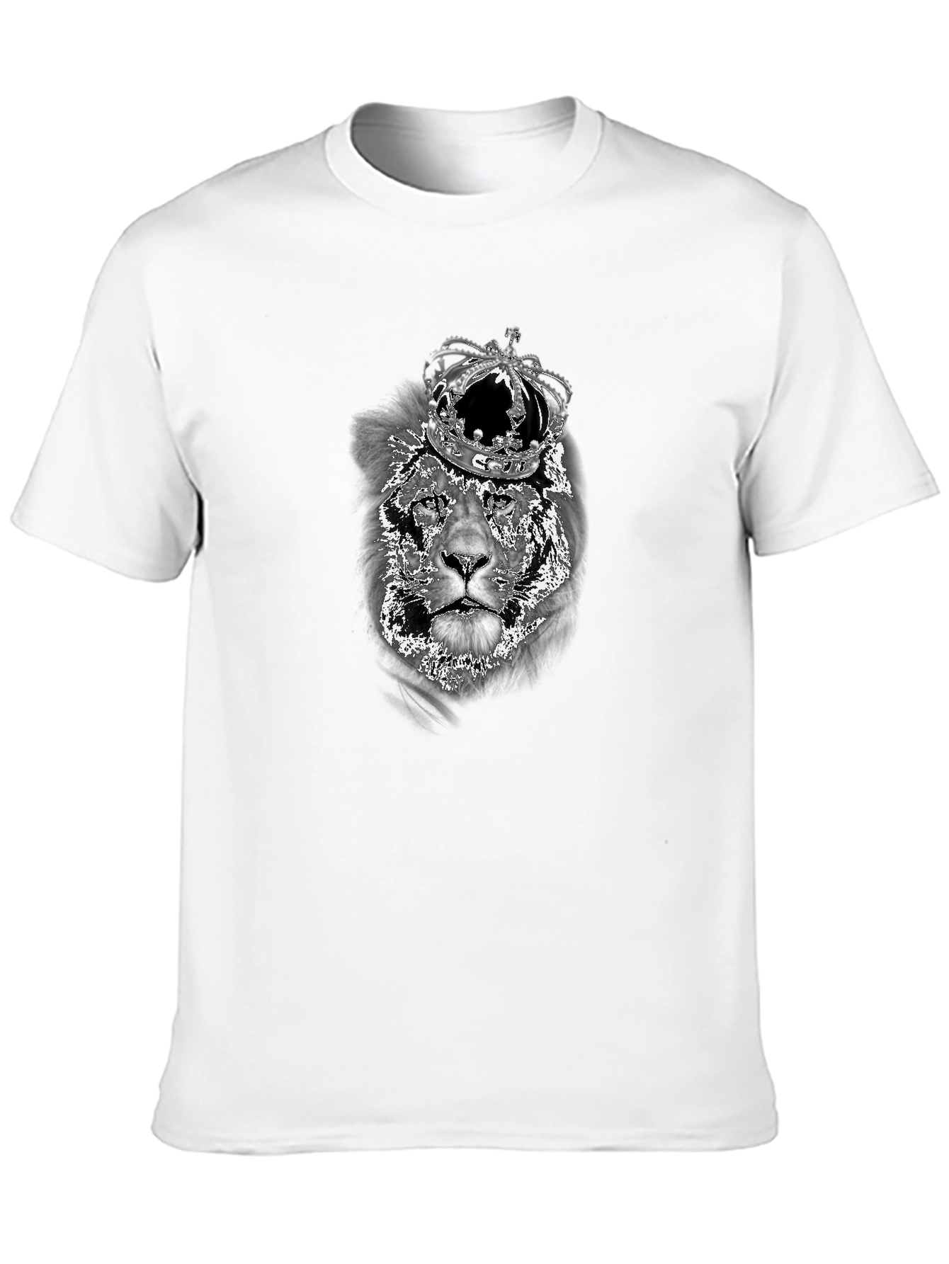 Lion King Graphic Tee - Black Cotton Blend Shirt