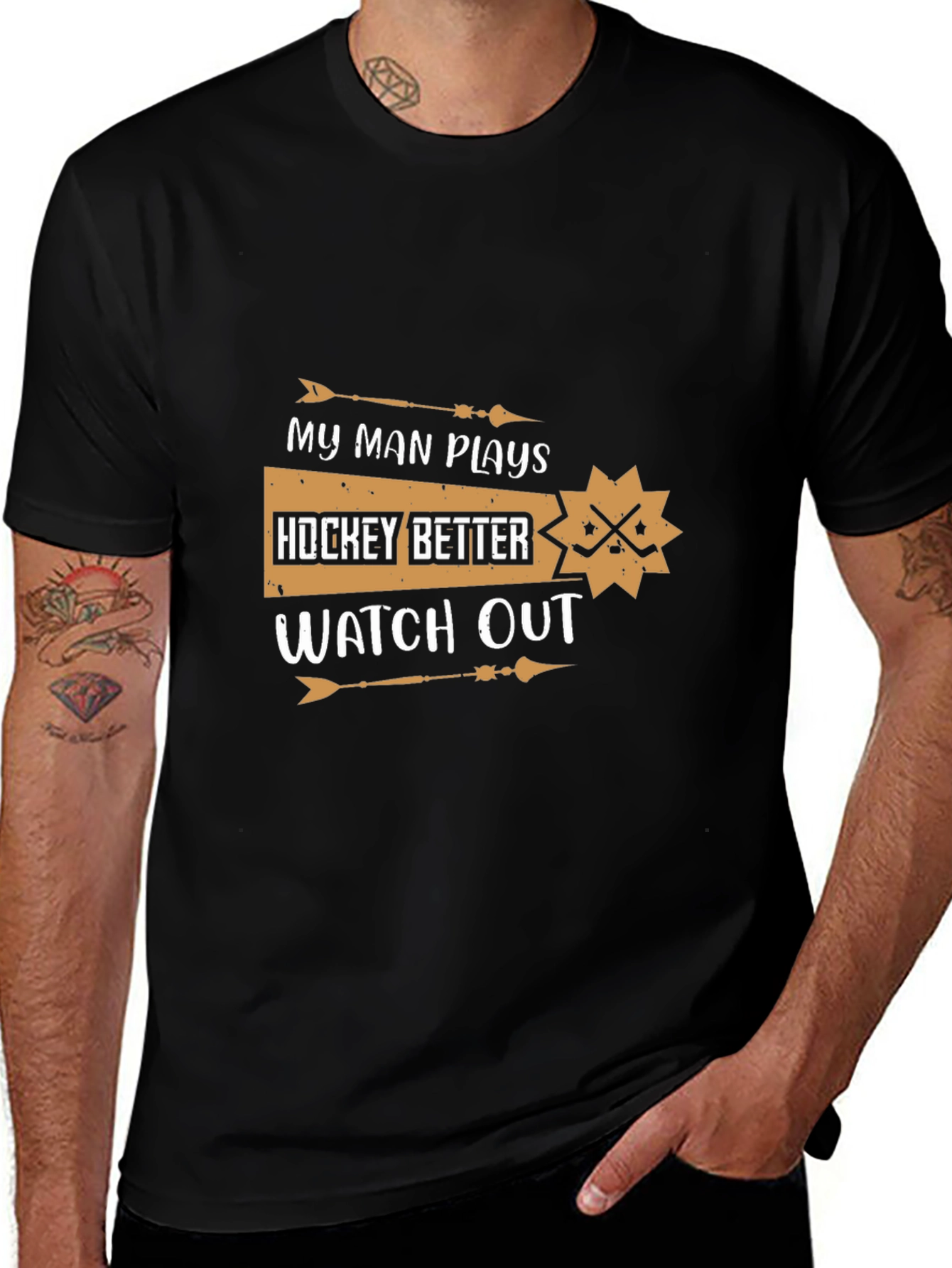 My Man Plays Hockey T-Shirt