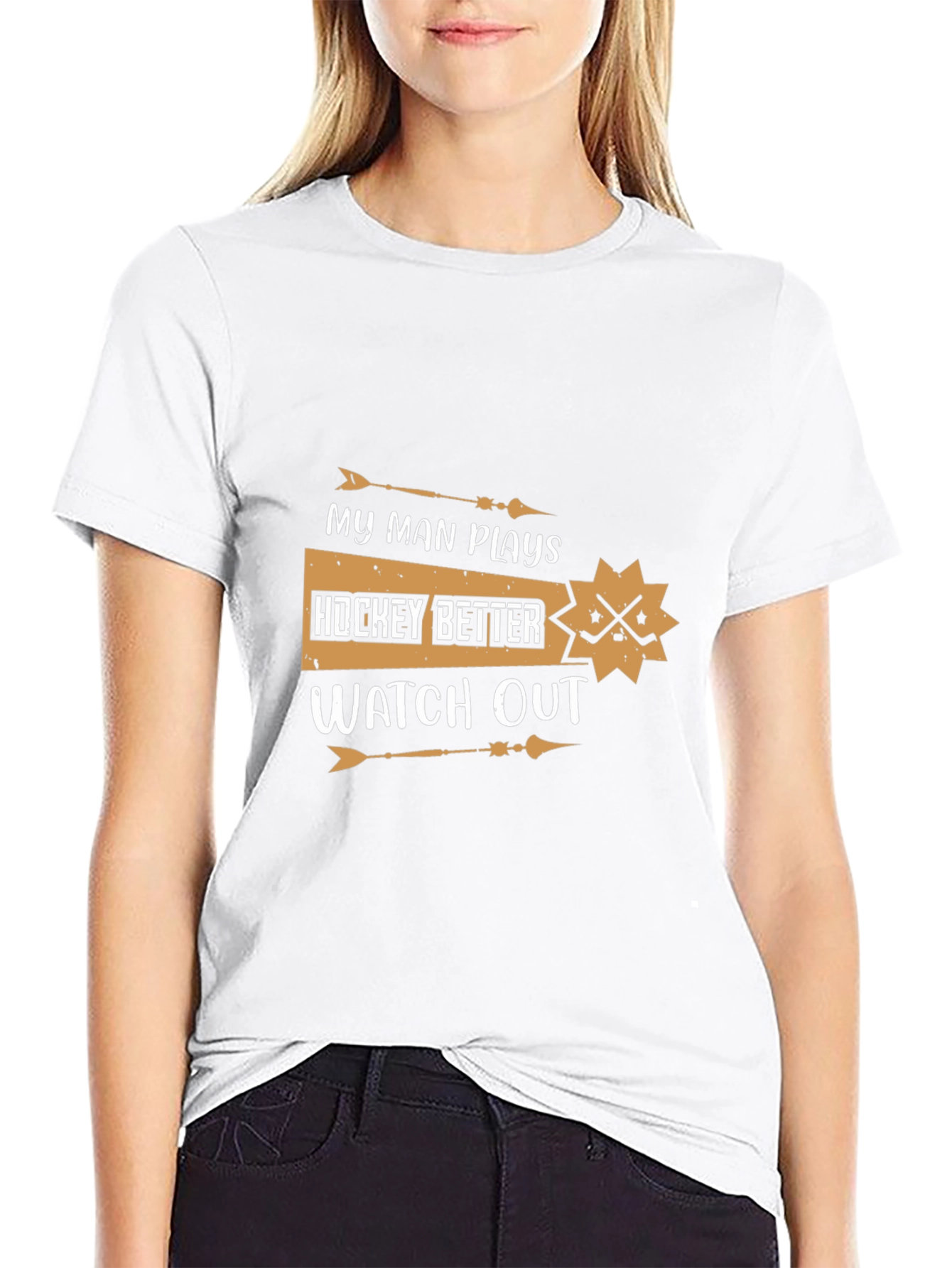 My Man Plays Hockey T-Shirt