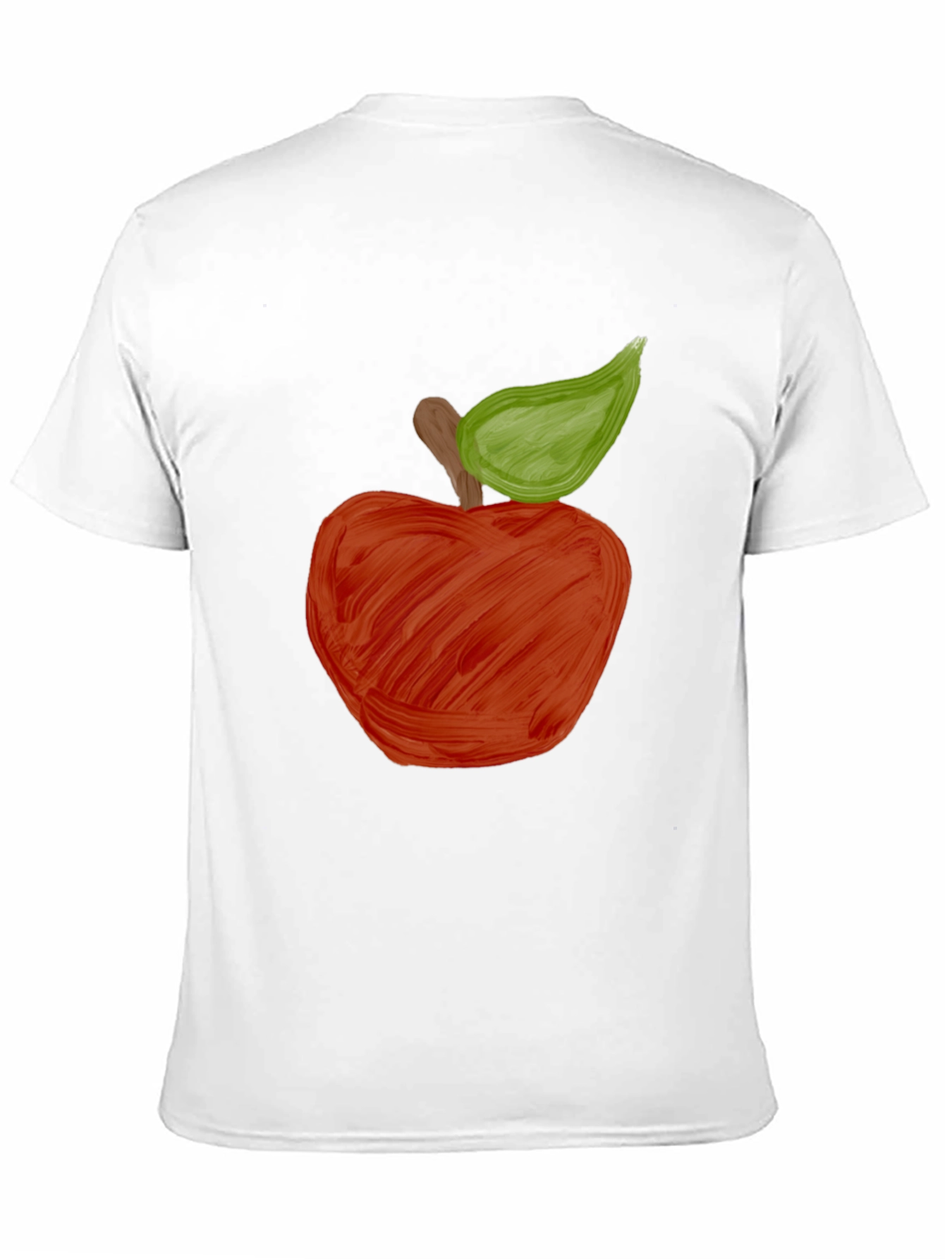 Red Apple Graphic Black T-Shirt - Unisex Casual Tee