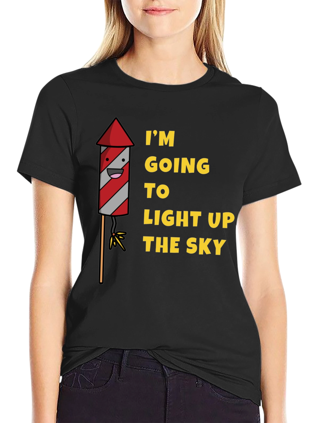 Light Up The Sky Funny Graphic Tee