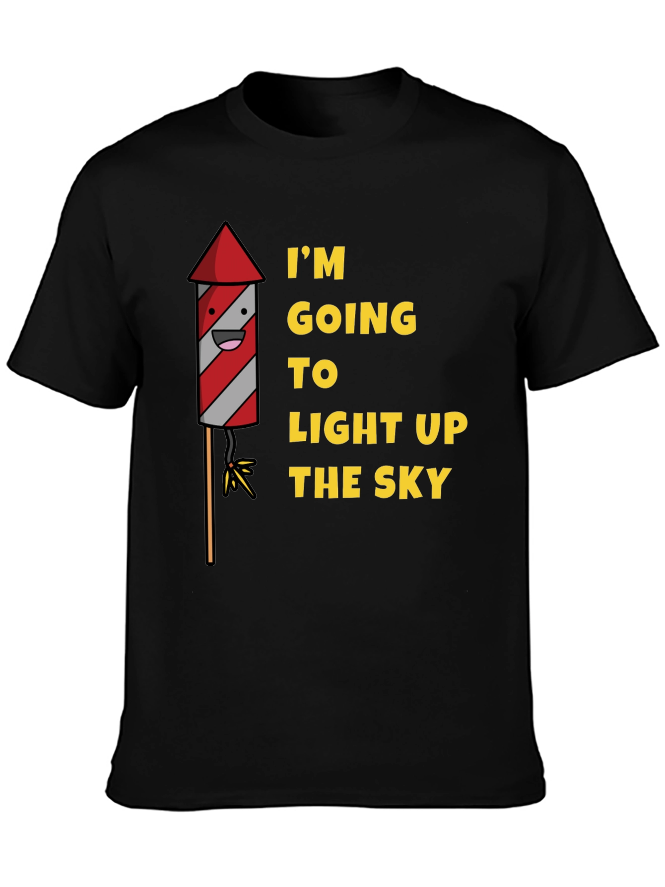 Light Up The Sky Funny Graphic Tee