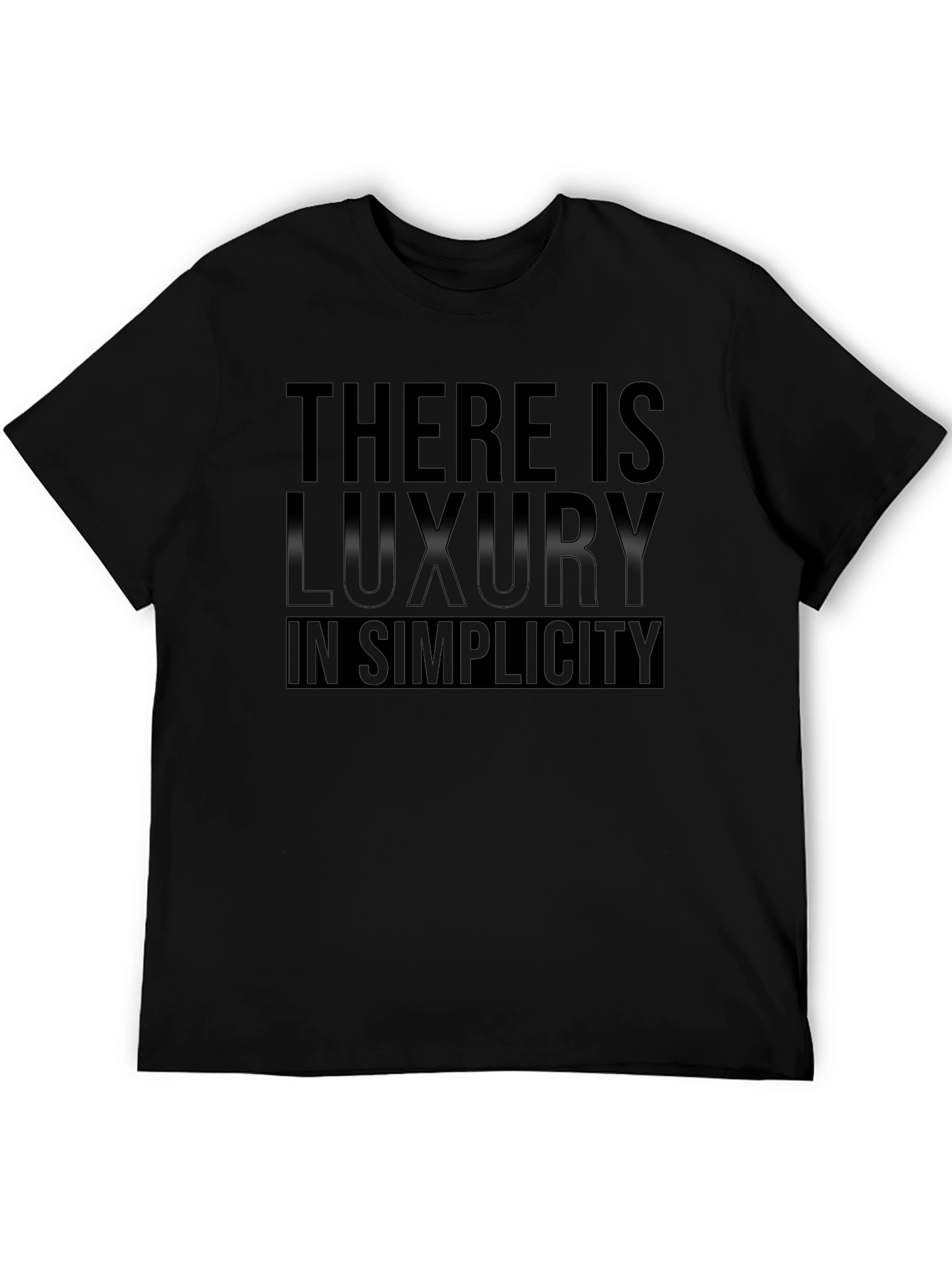 Minimalist Luxury in Simplicity Black T-Shirt