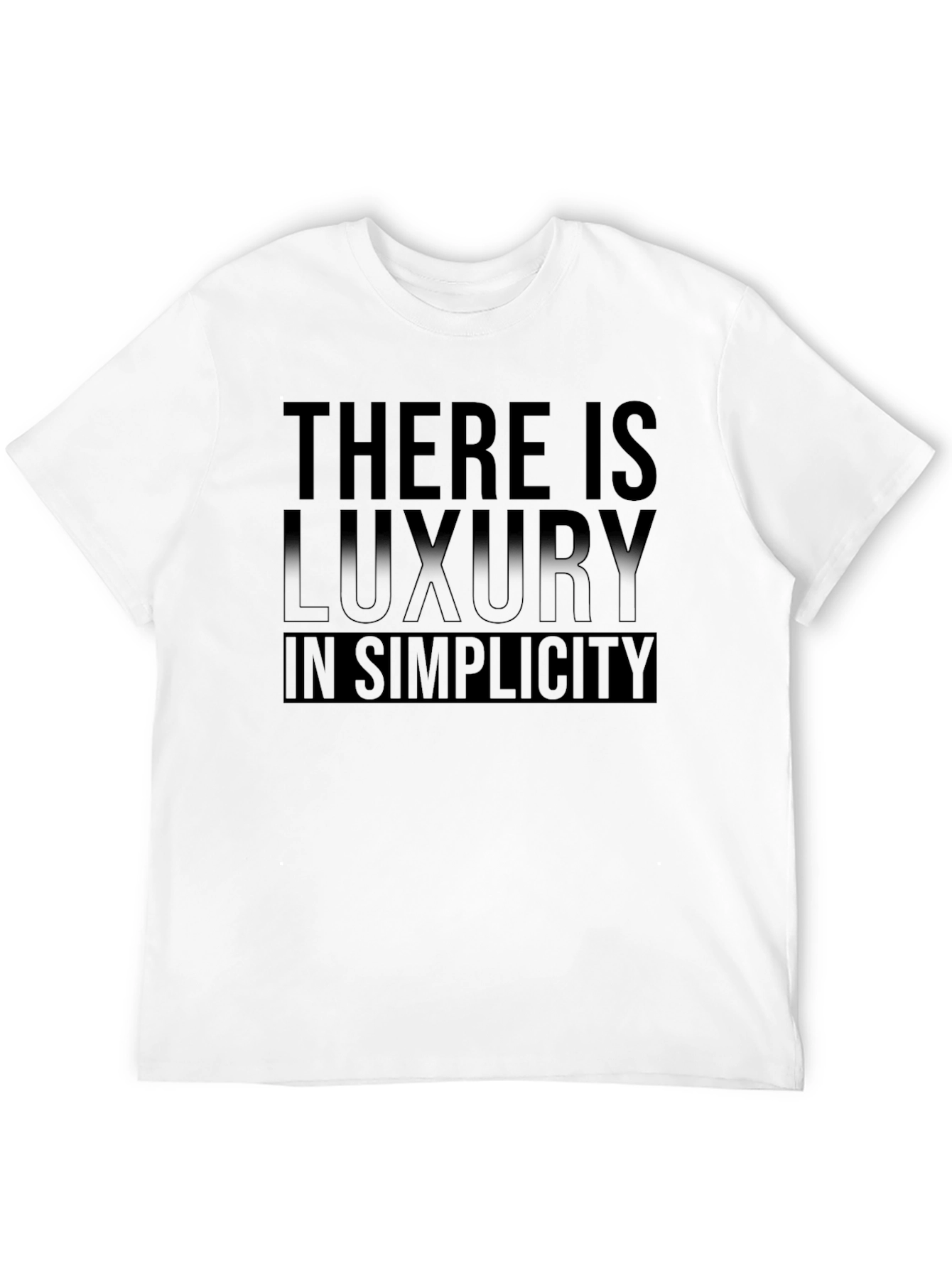 Minimalist Luxury in Simplicity Black T-Shirt