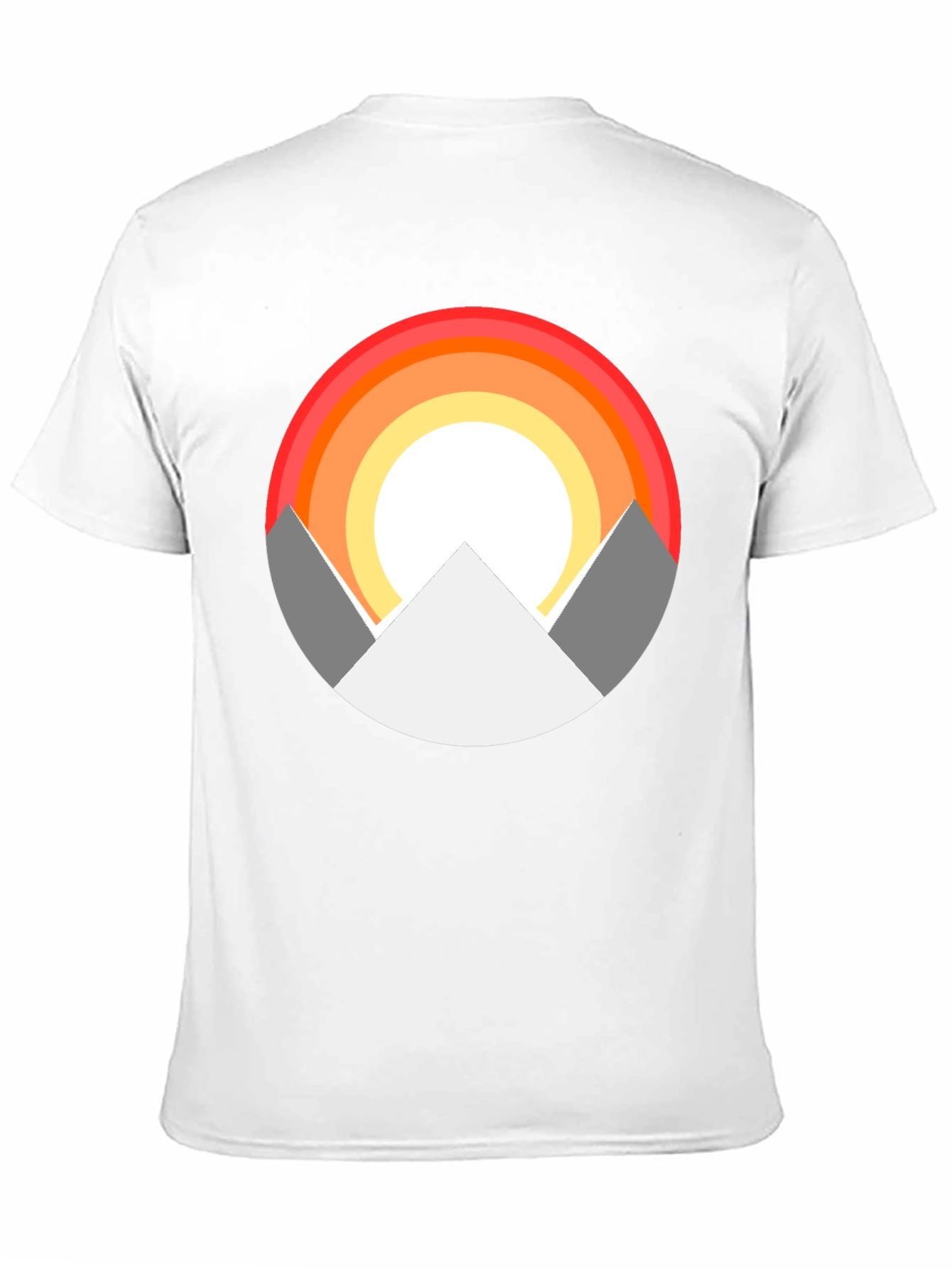 Mountain Sunset Graphic Tee - Stylish Black T-Shirt