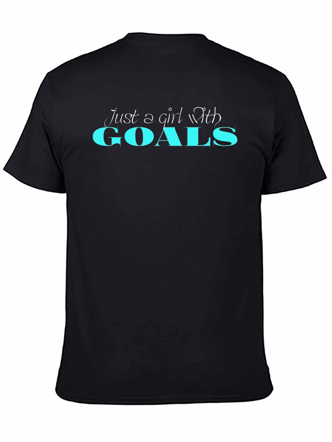 Girl With Goals Graphic Tee - Black