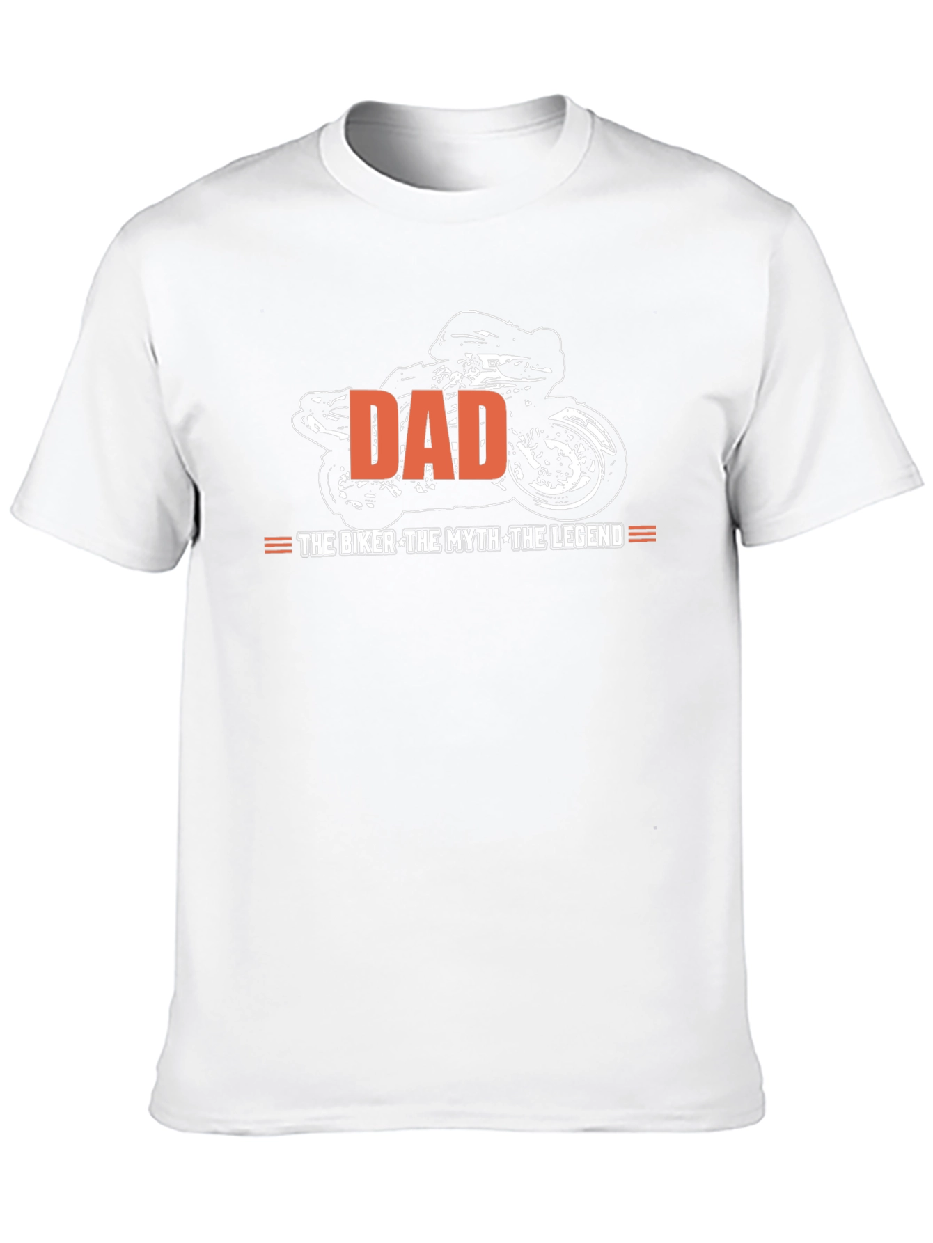 Dad Biker Legend Graphic Tee - Black
