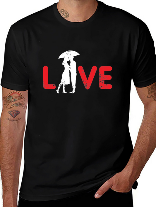 Love Umbrella Graphic Tee - Black