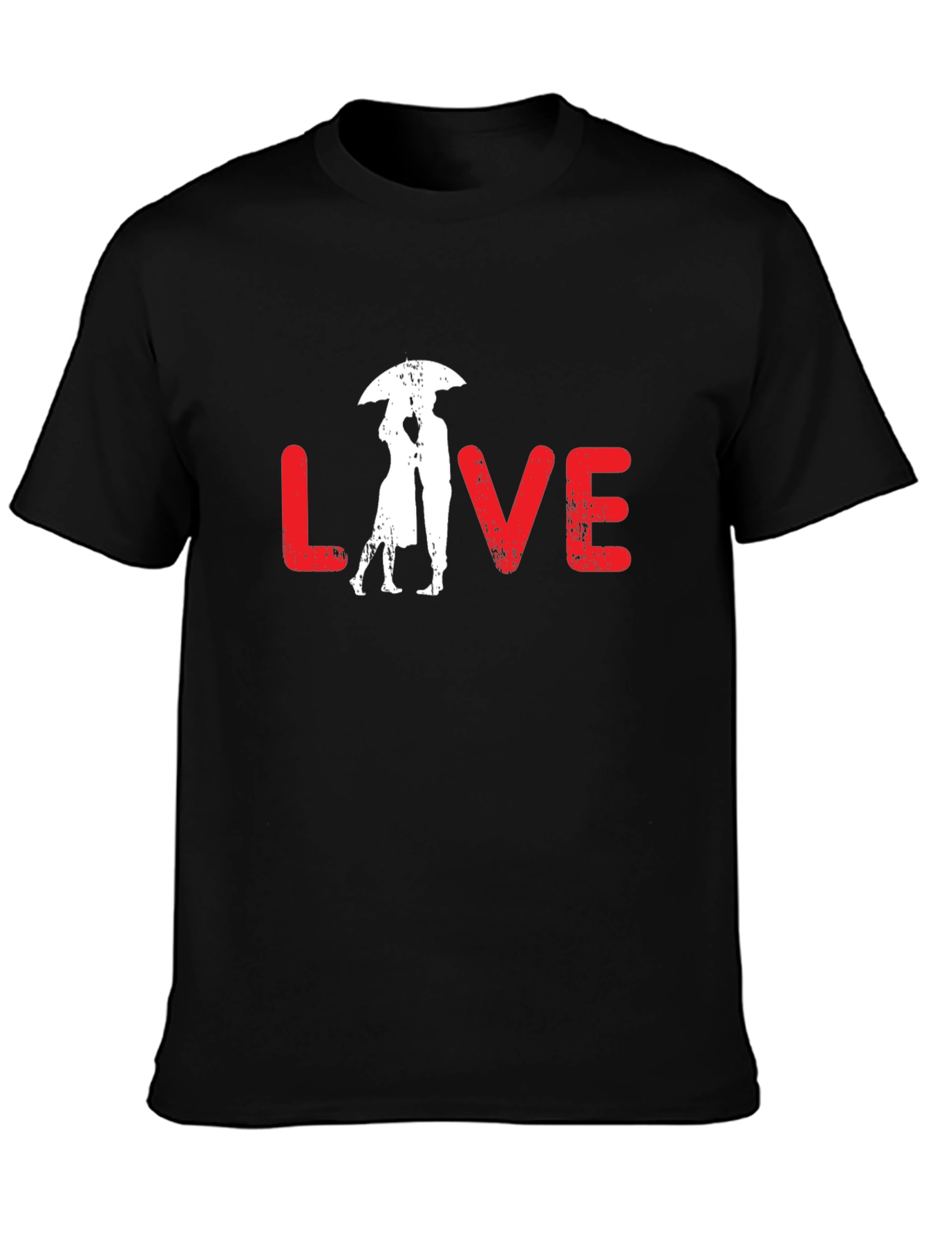 Love Umbrella Graphic Tee - Black