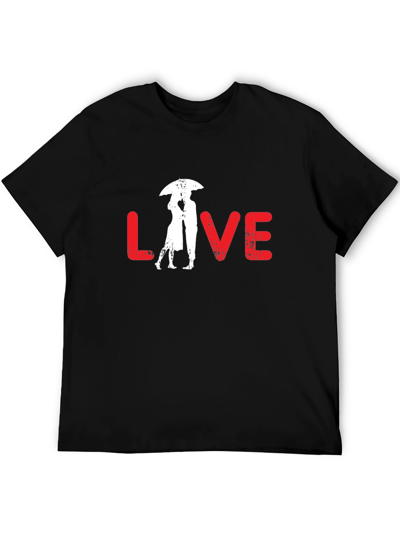 Love Umbrella Graphic Tee - Black