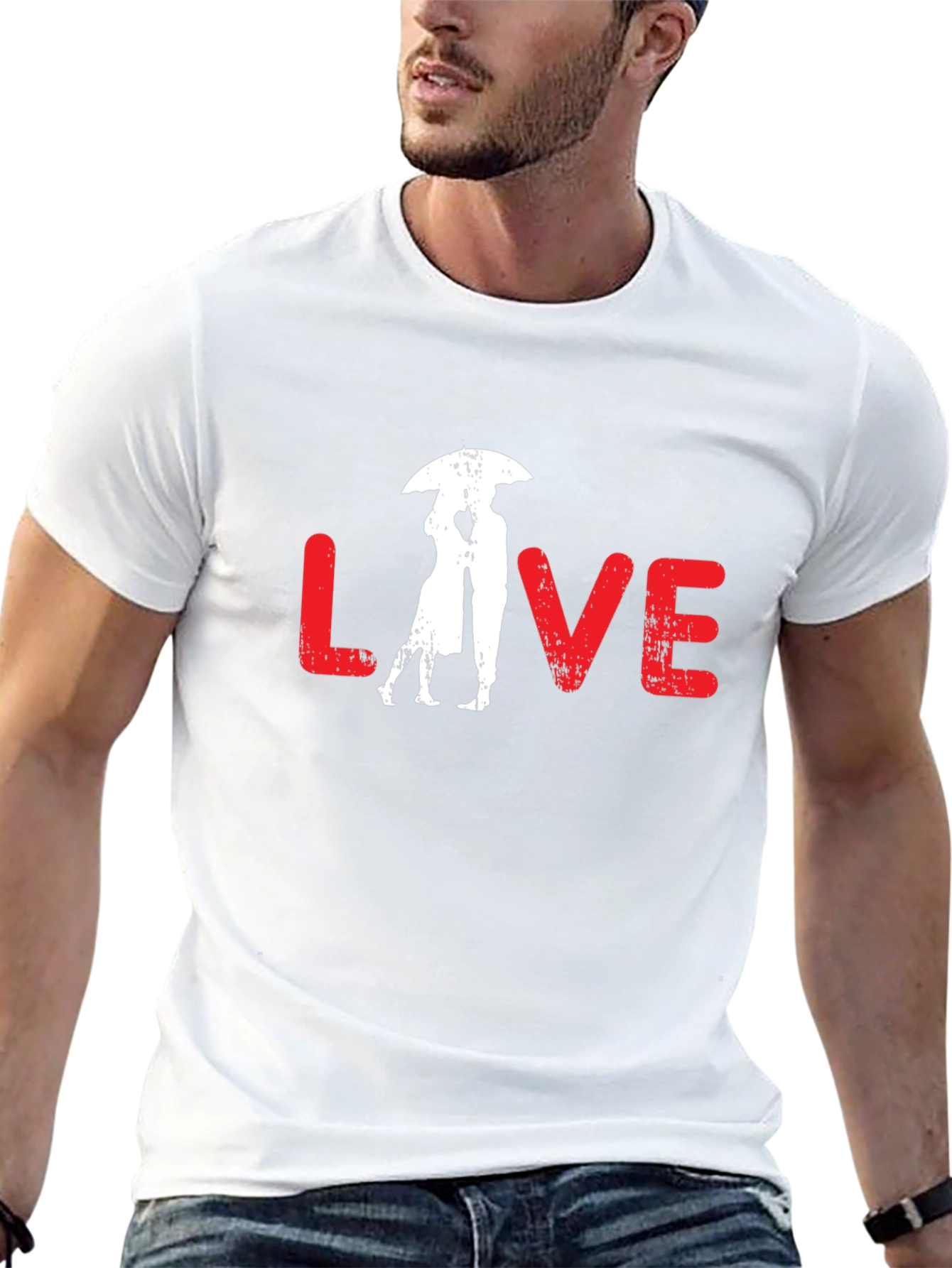 Love Umbrella Graphic Tee - Black