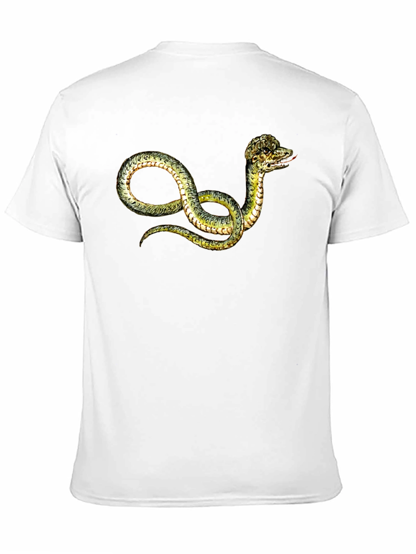 Snake Print Black T-Shirt