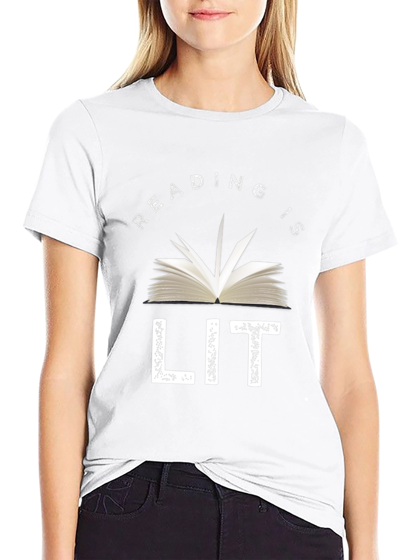 Reading is LIT T-Shirt | Book Lover Novelty Tee