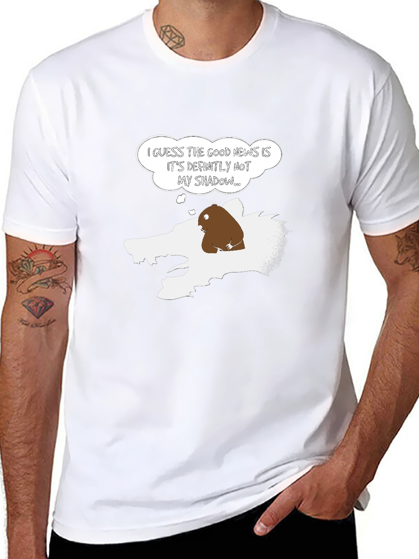 Groundhog Day Shadow Humor Mens T-Shirt