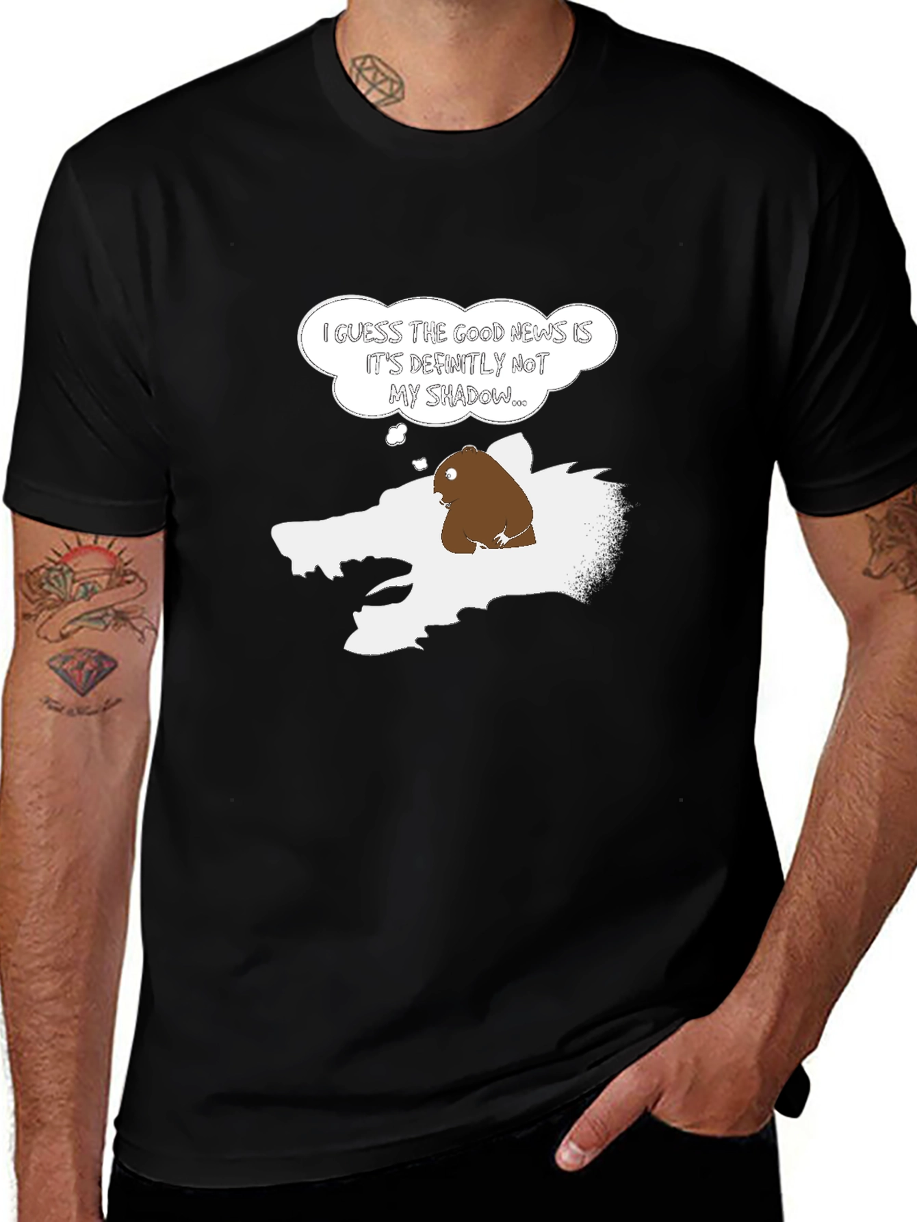 Groundhog Day Shadow Humor Mens T-Shirt
