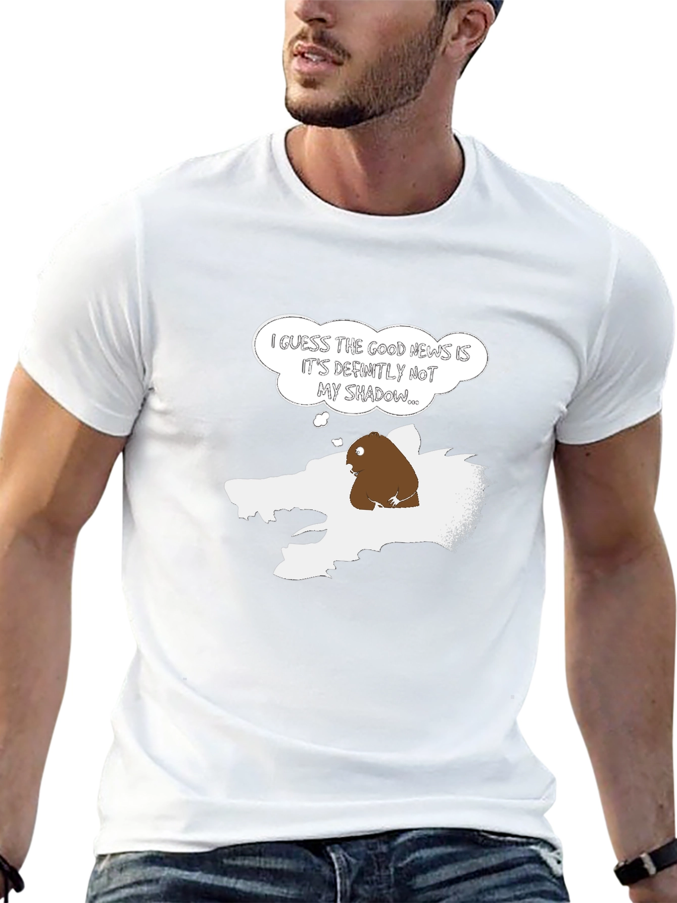 Groundhog Day Shadow Humor Mens T-Shirt