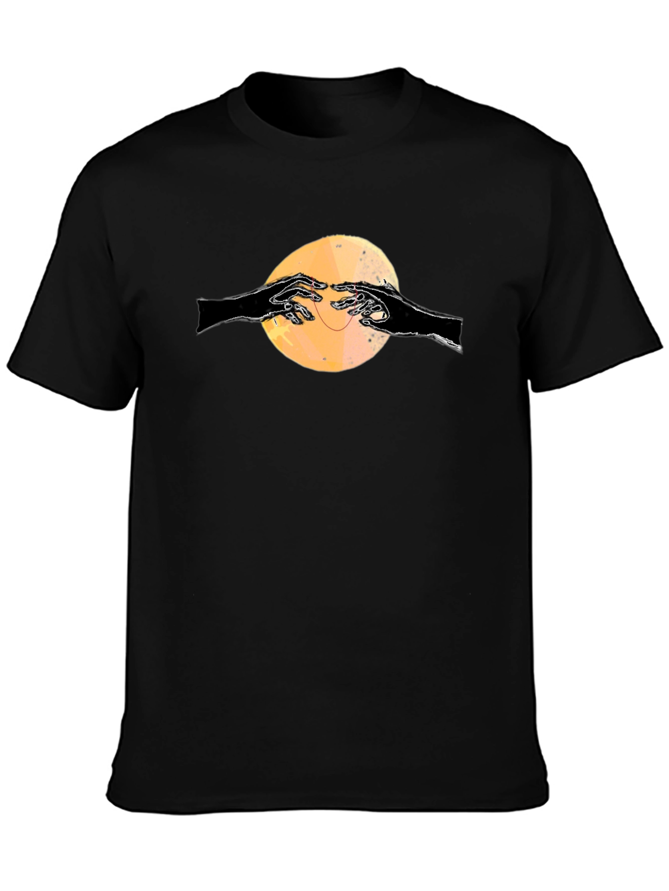 Graphic Tee - Reaching Hands on Black