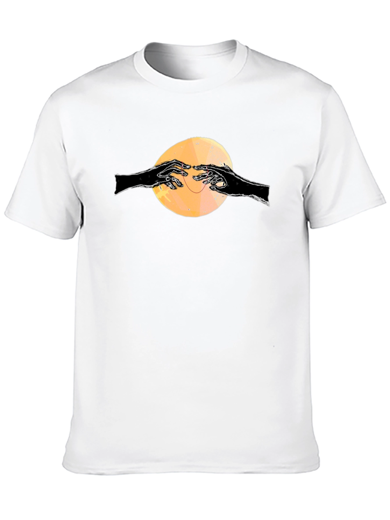 Graphic Tee - Reaching Hands on Black