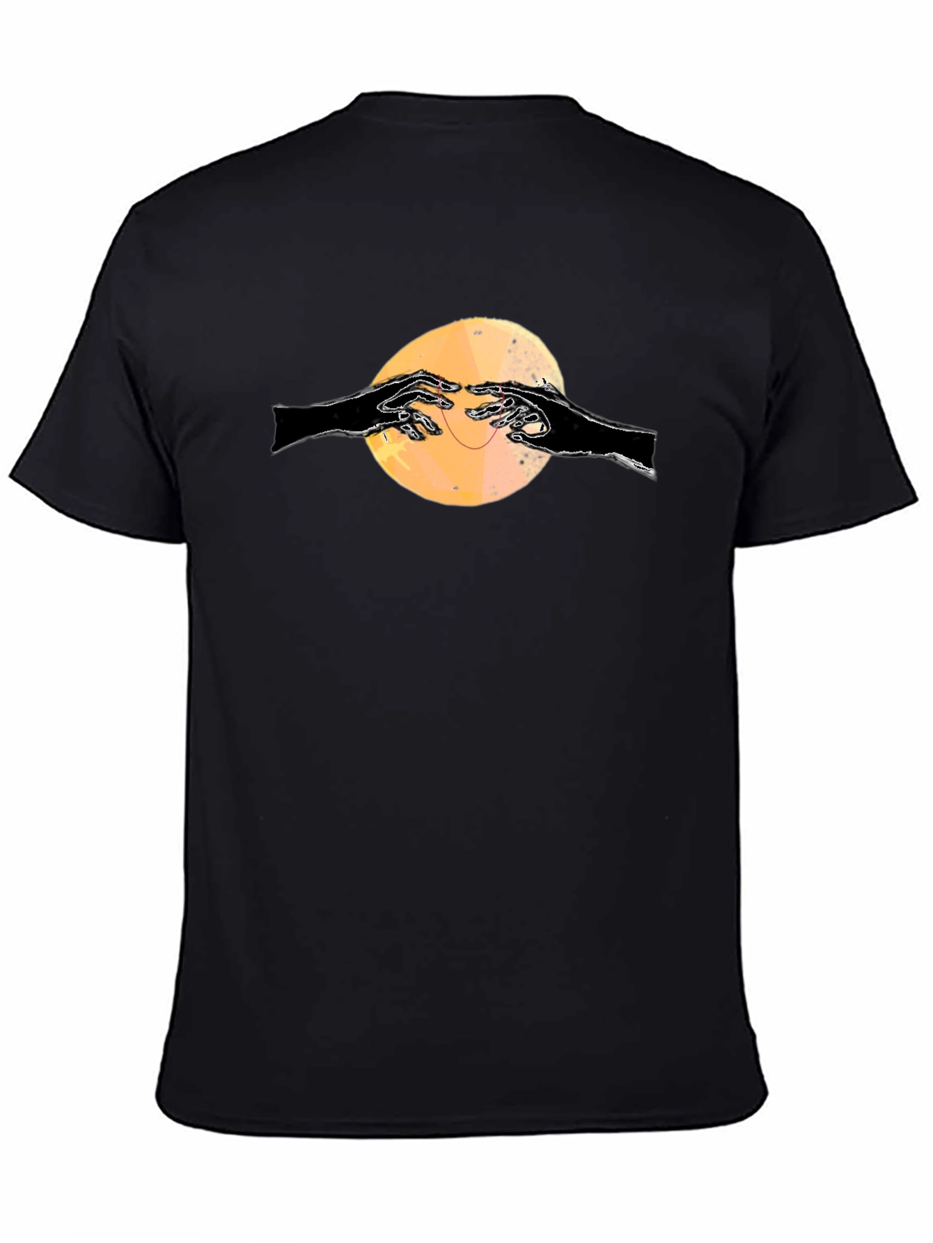 Graphic Tee - Reaching Hands on Black