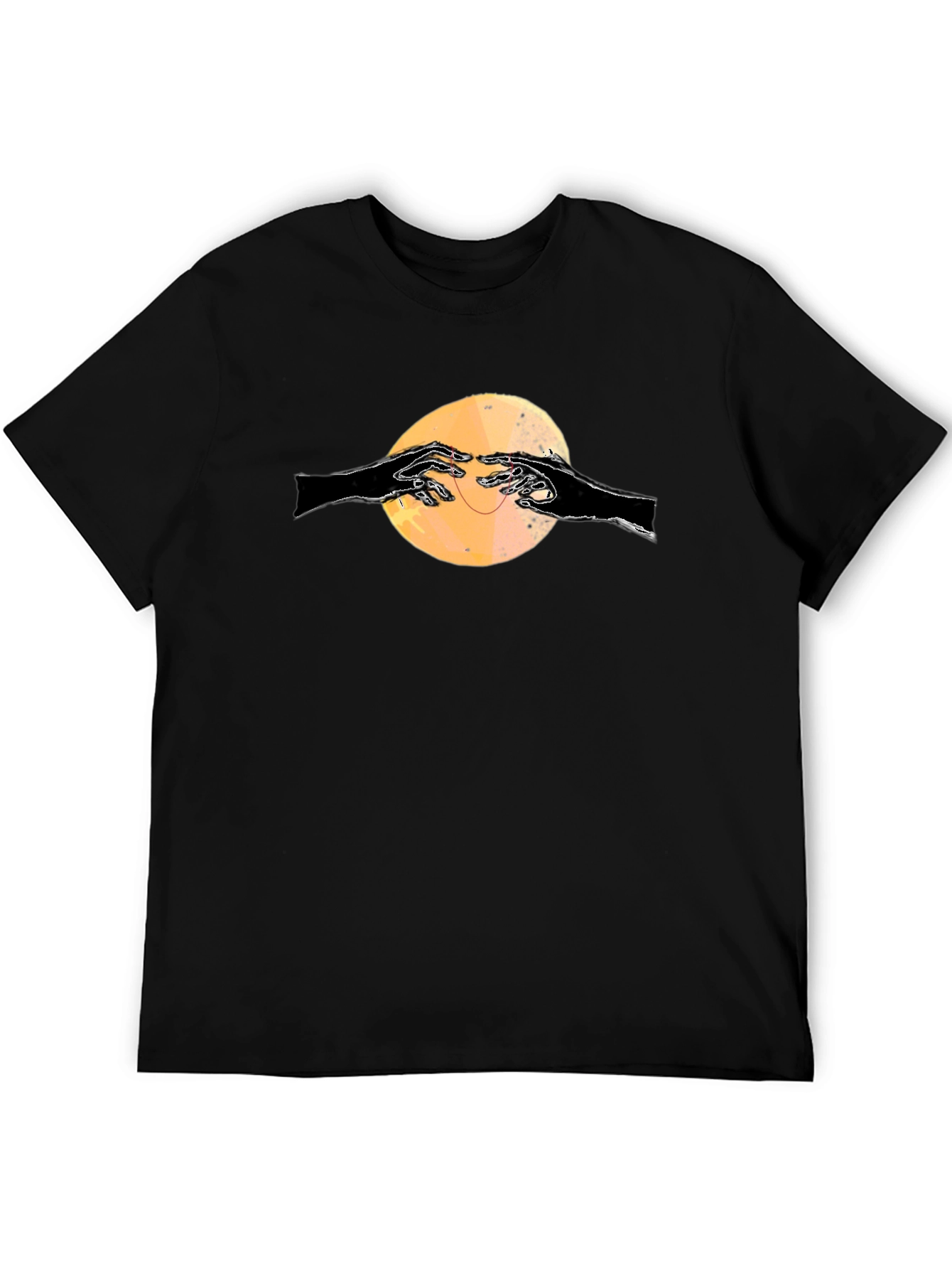 Graphic Tee - Reaching Hands on Black