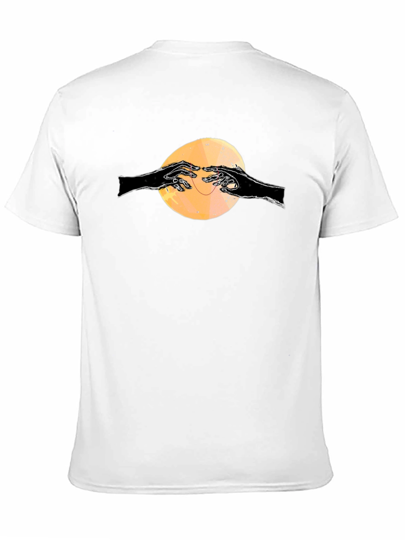 Graphic Tee - Reaching Hands on Black