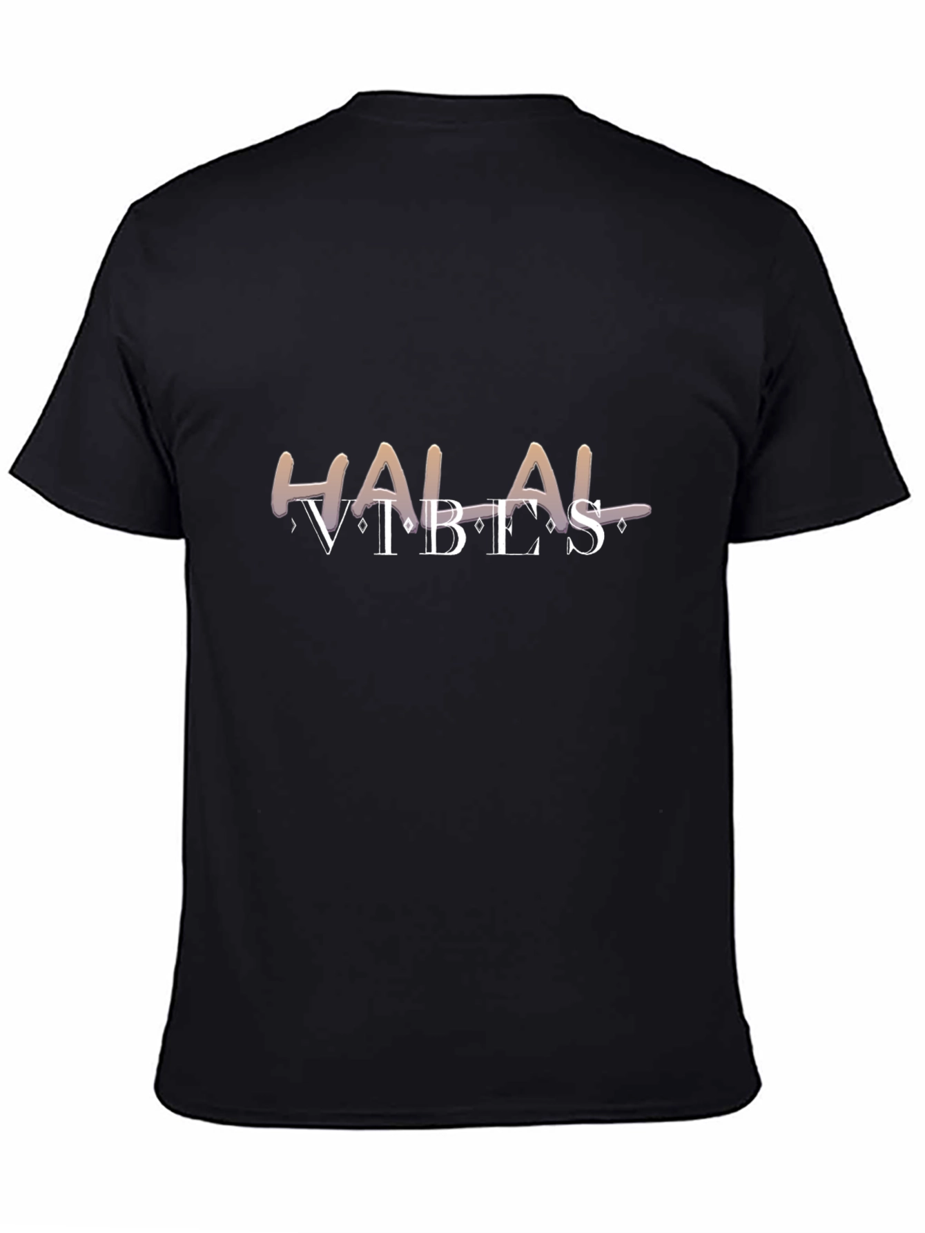 Halal Vibes Black T-Shirt - Casual Style