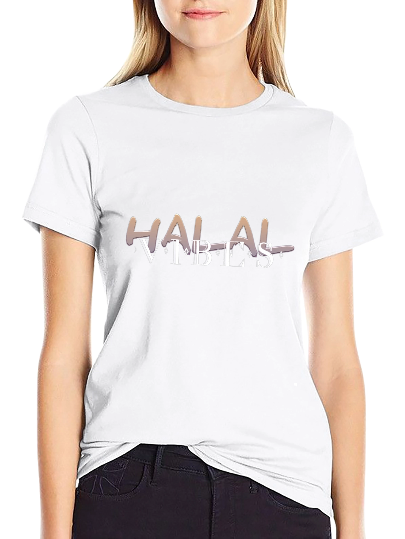 Halal Vibes Black T-Shirt - Casual Style