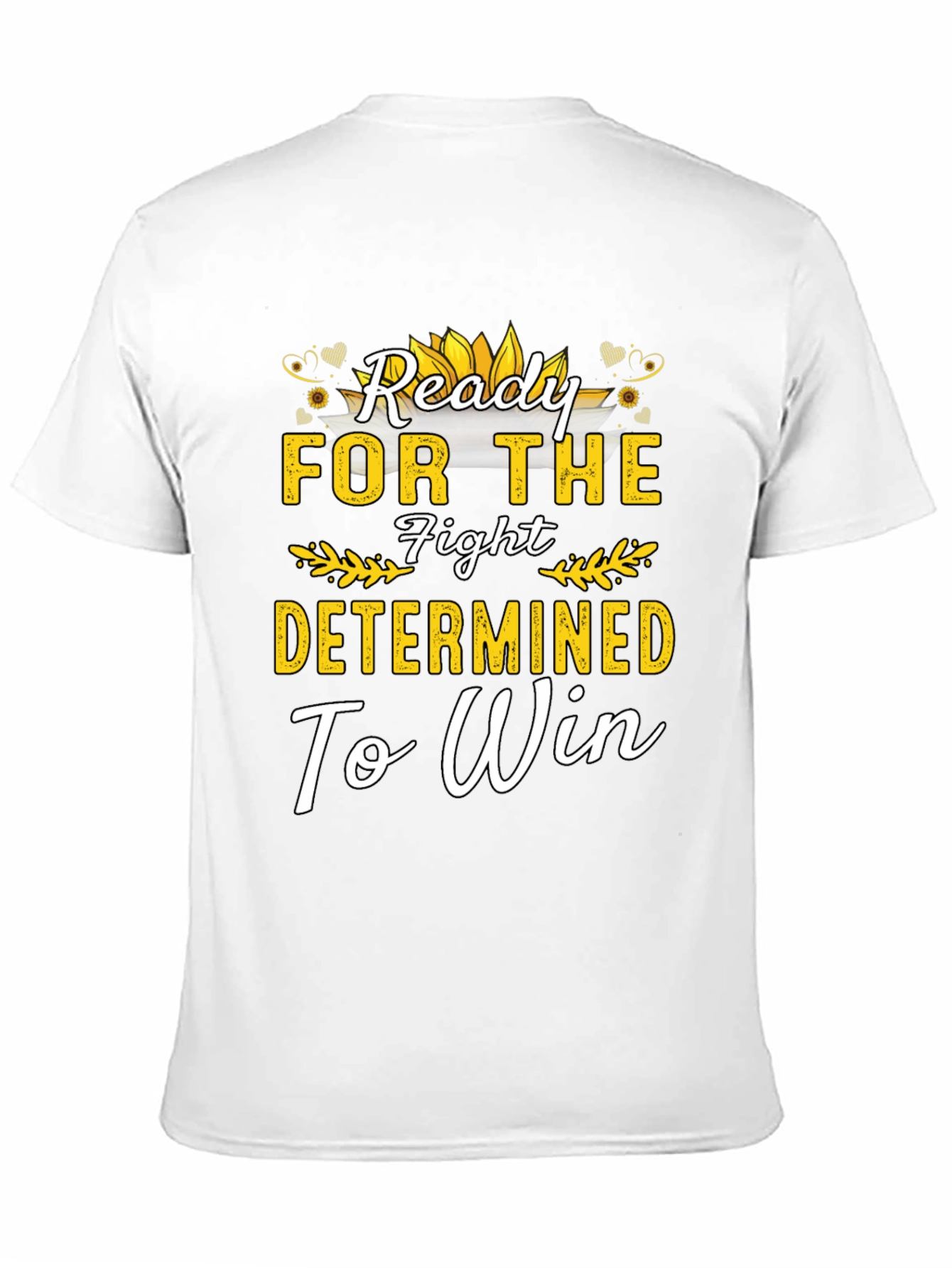 Ready For The Fight Motivational Black T-Shirt