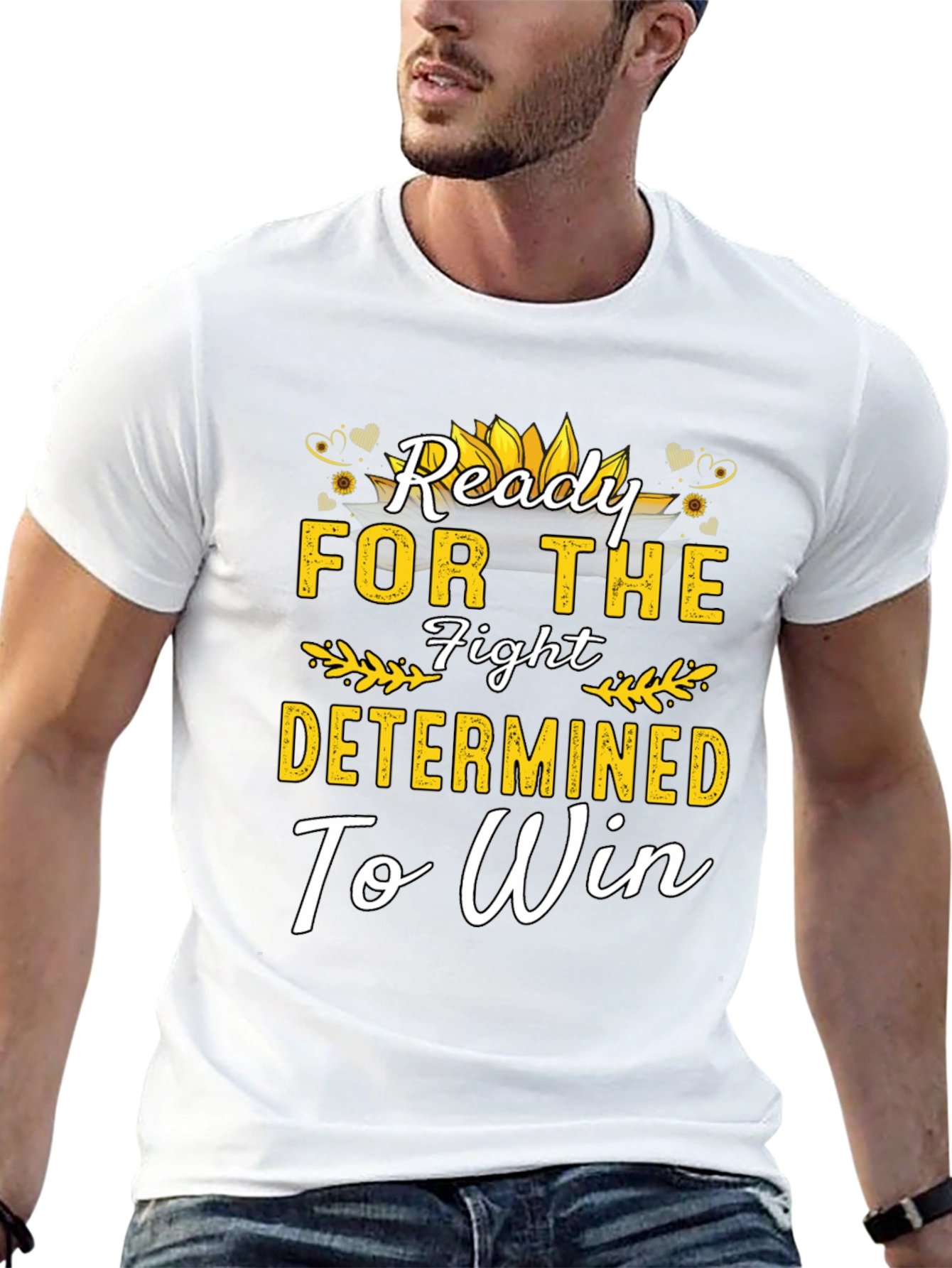 Ready For The Fight Motivational Black T-Shirt