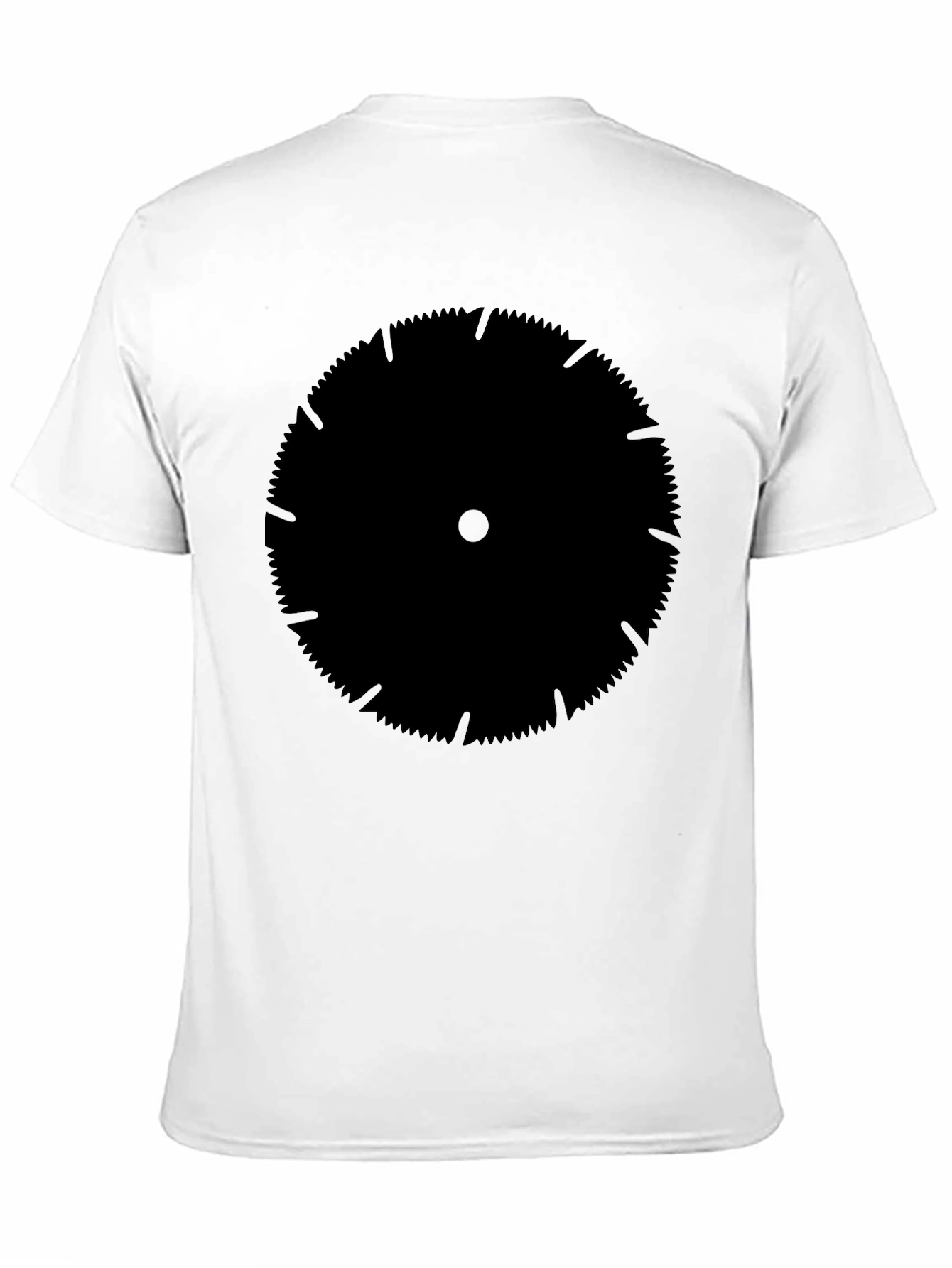 Saw Blade Graphic Tee - Bold Black Print