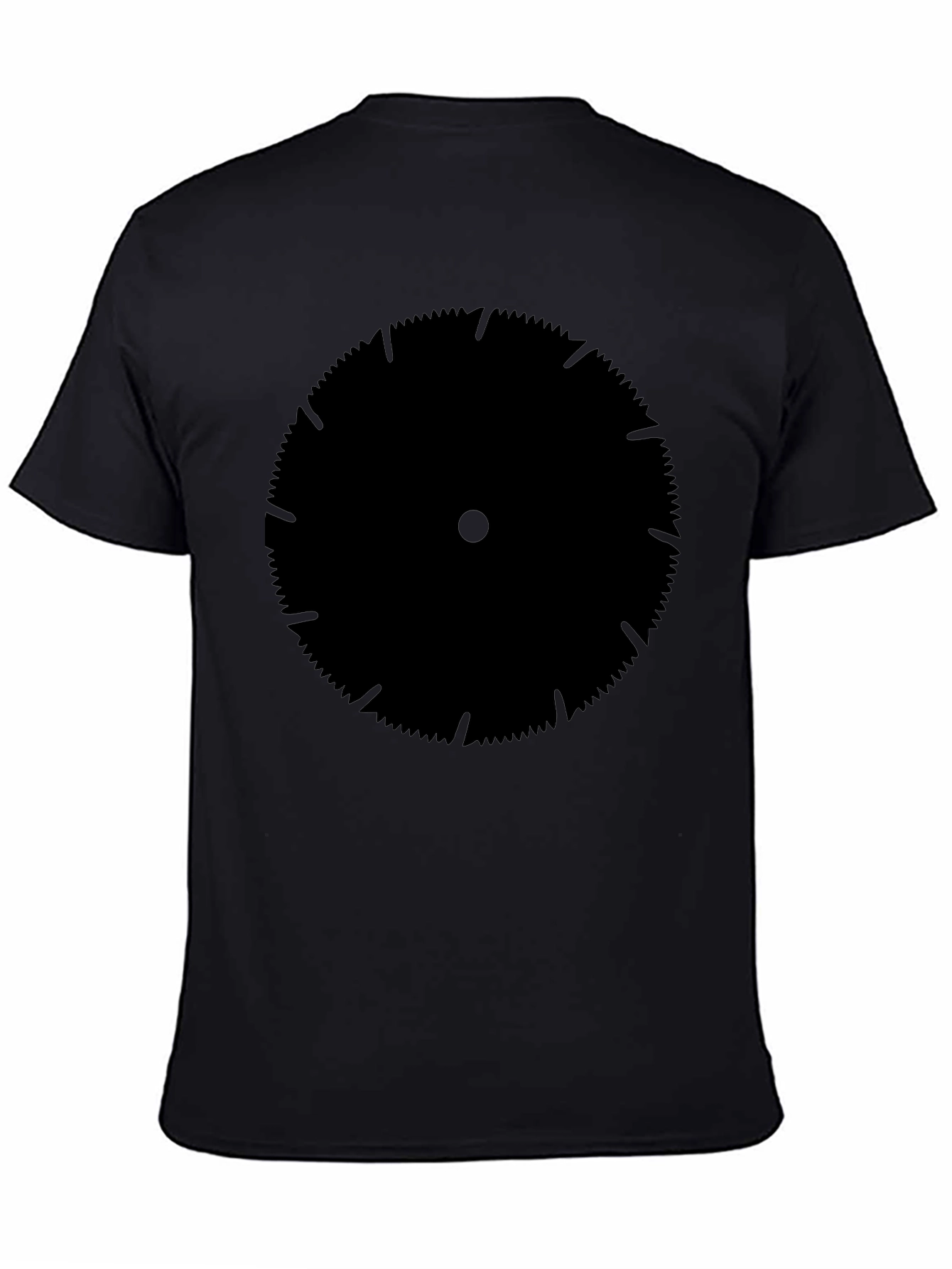 Saw Blade Graphic Tee - Bold Black Print