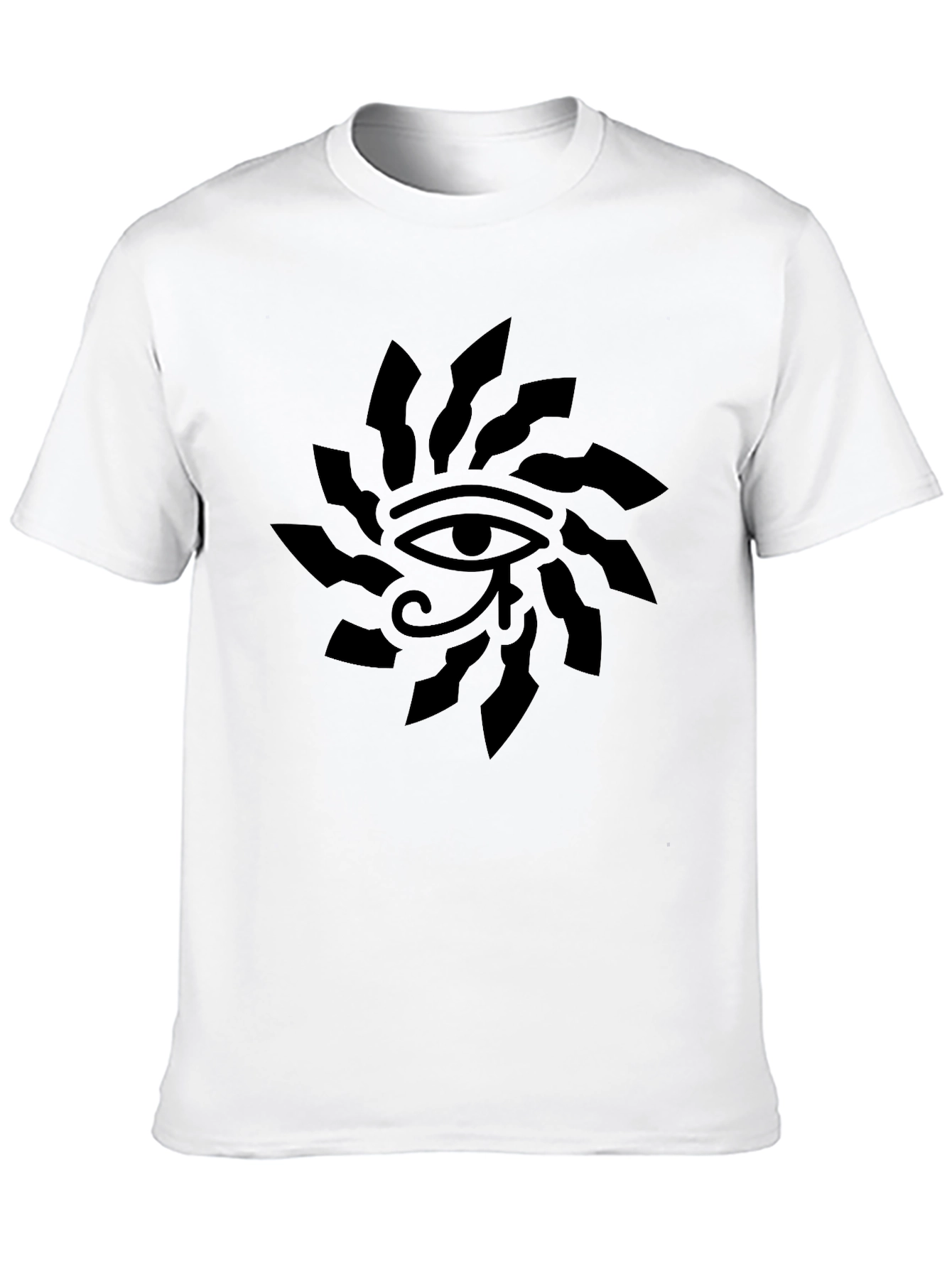 Eye of Ra Graphic T-Shirt - Black Cotton Blend
