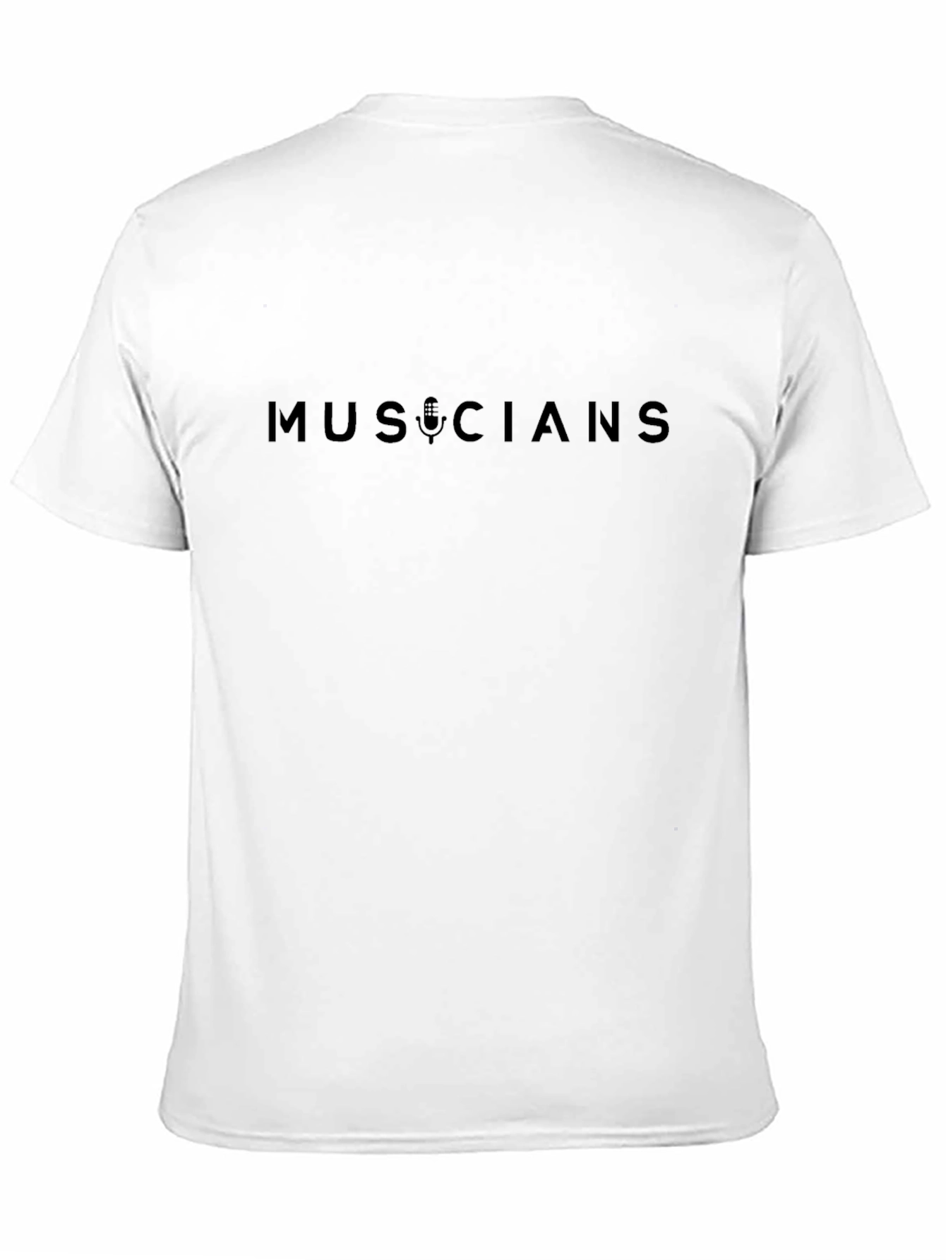 Musicians Microphone Graphic Tee - Stylish Black T-Shirt