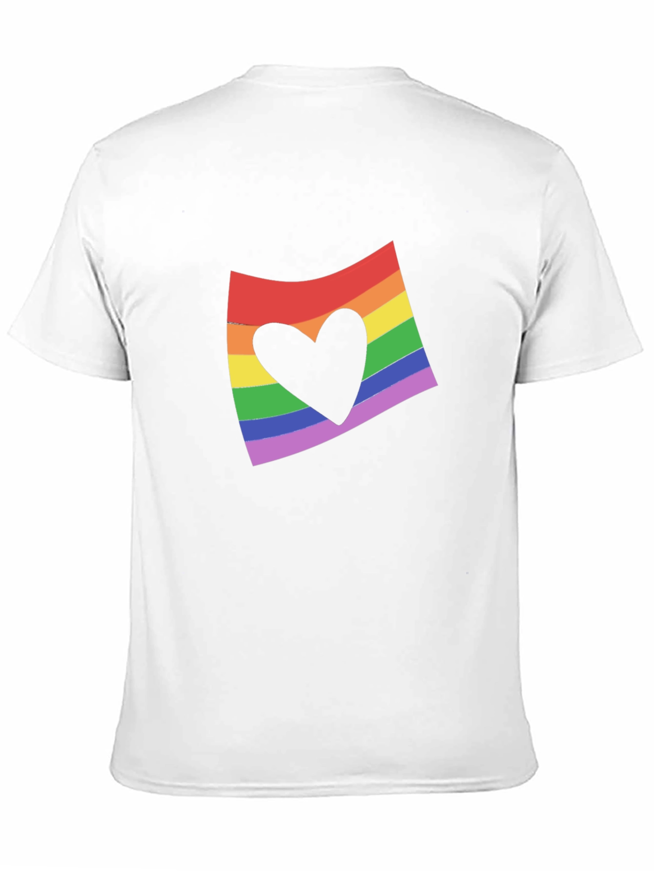 Rainbow Heart Flag Graphic Tee