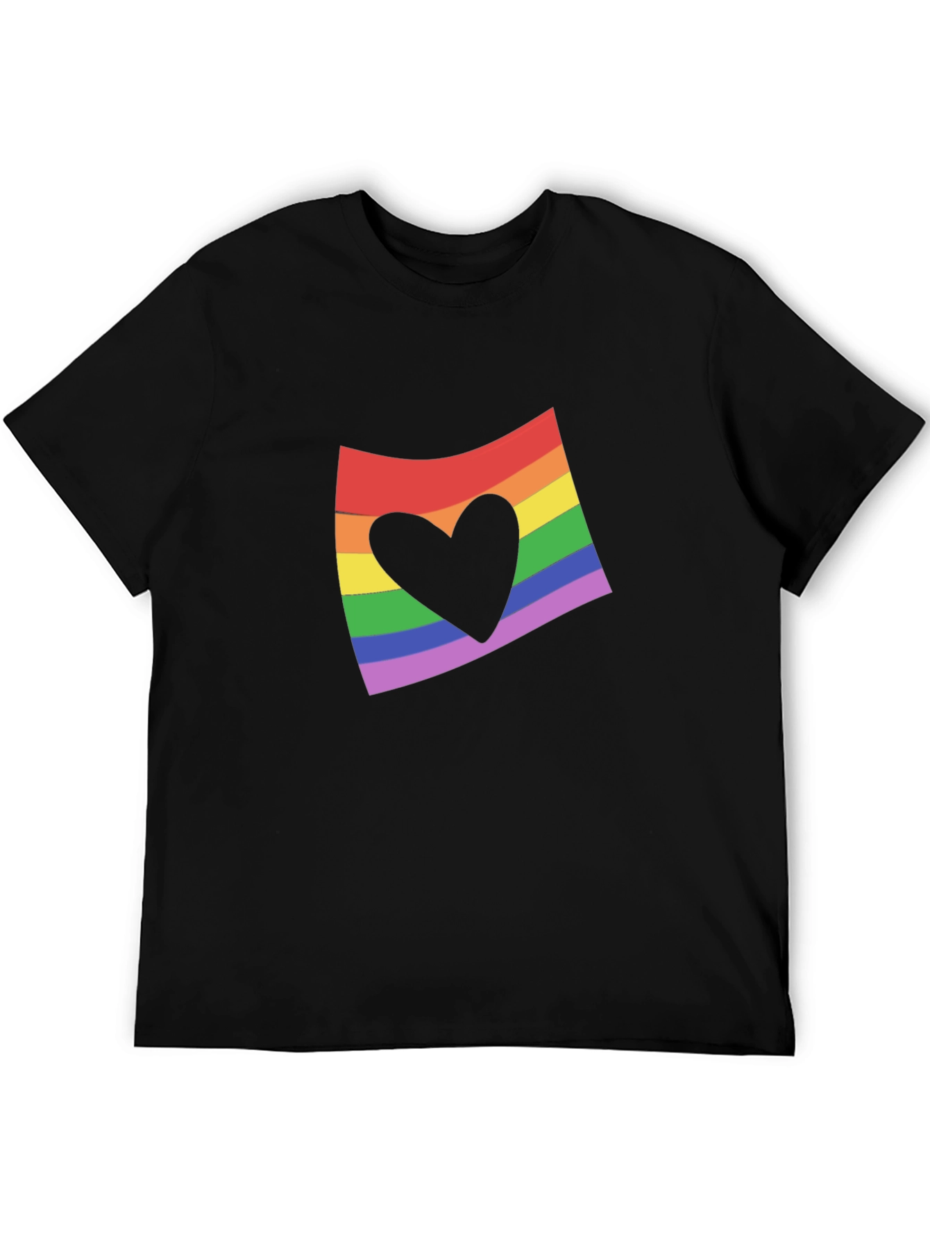 Rainbow Heart Flag Graphic Tee