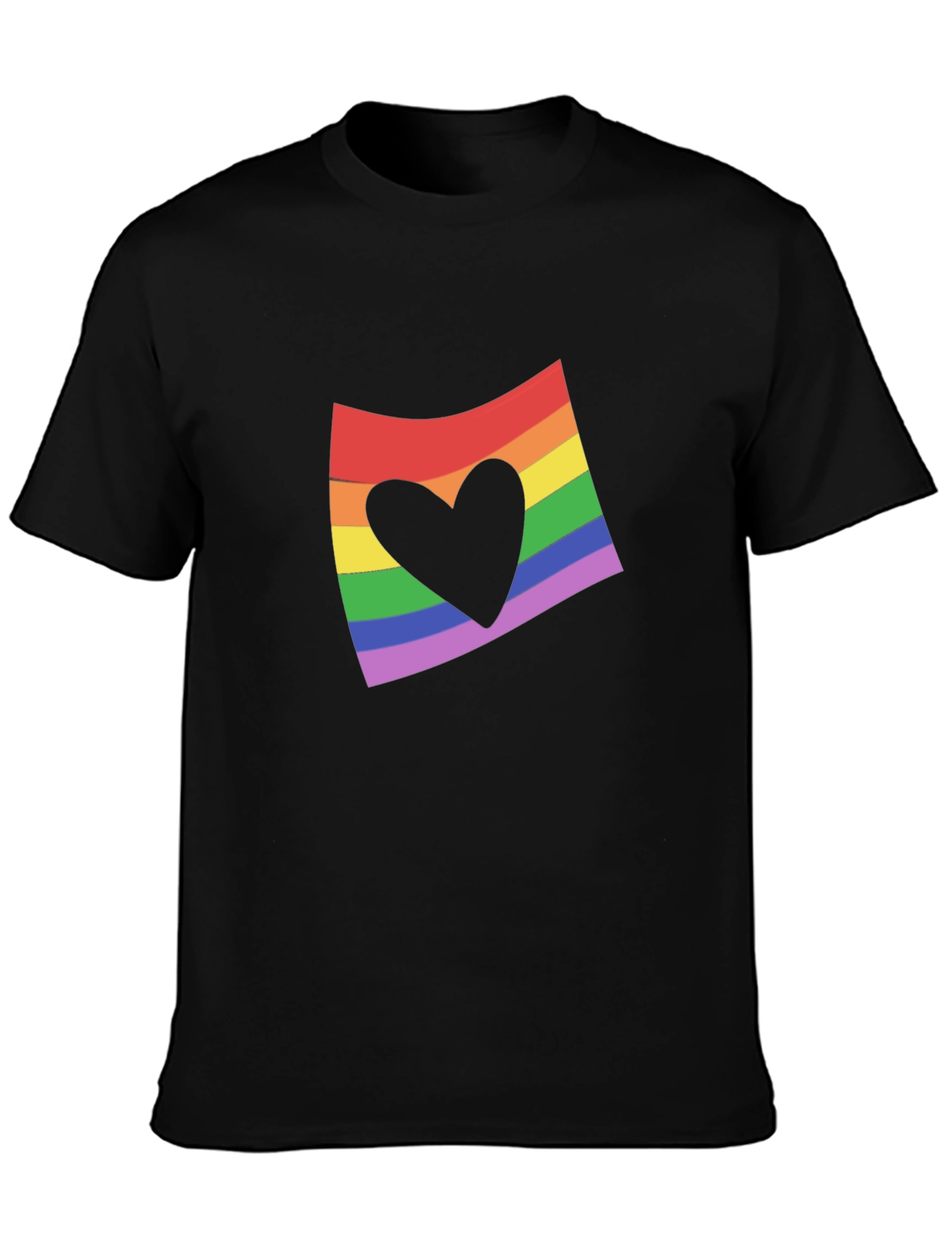 Rainbow Heart Flag Graphic Tee